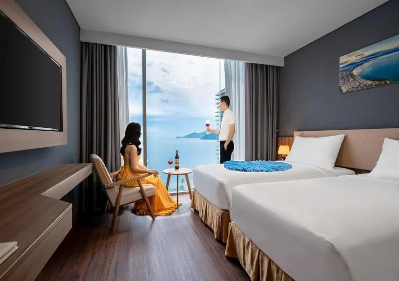 Bed in Libra Hotel Nha Trang
