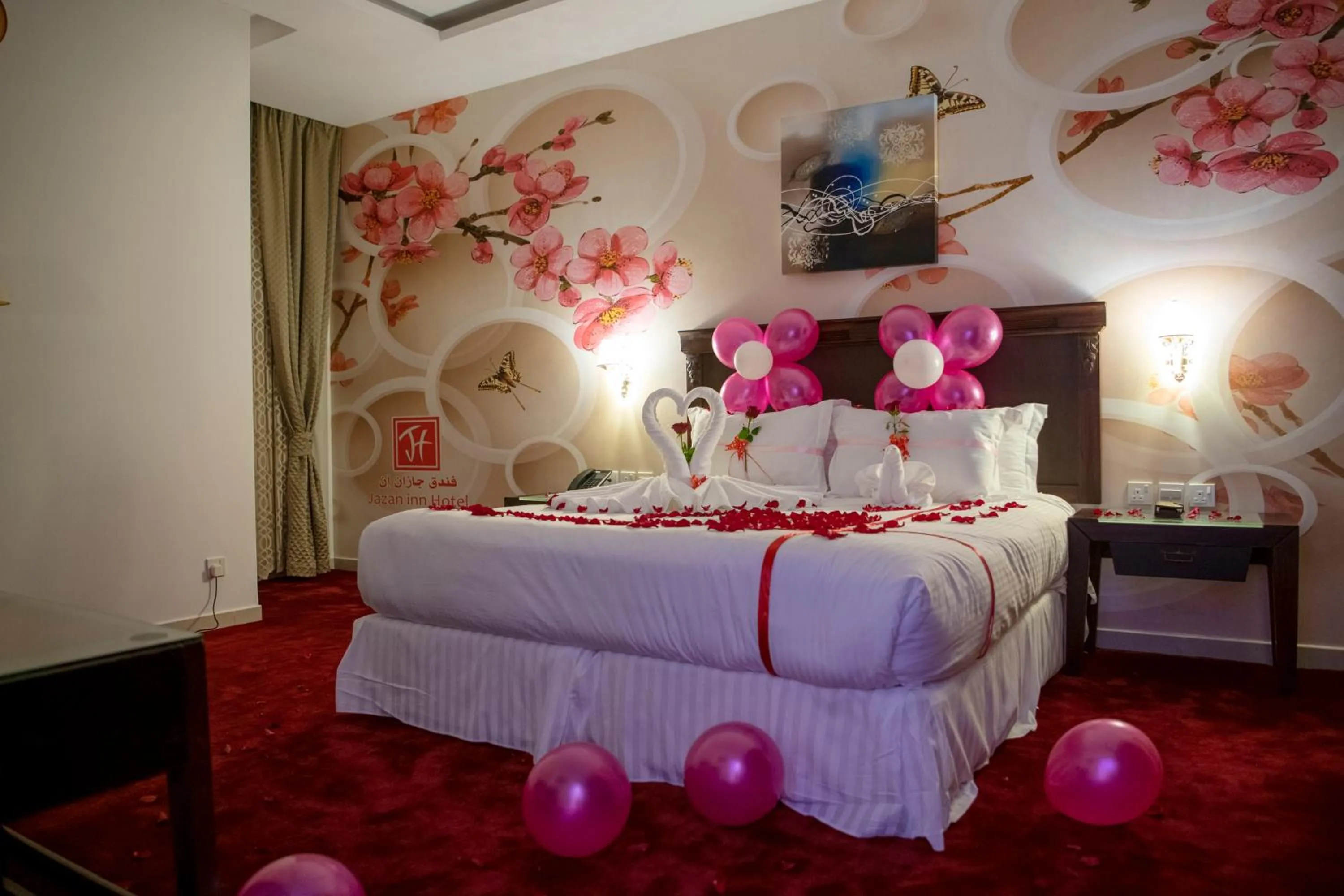 Bed in Jazan Inn Hotel