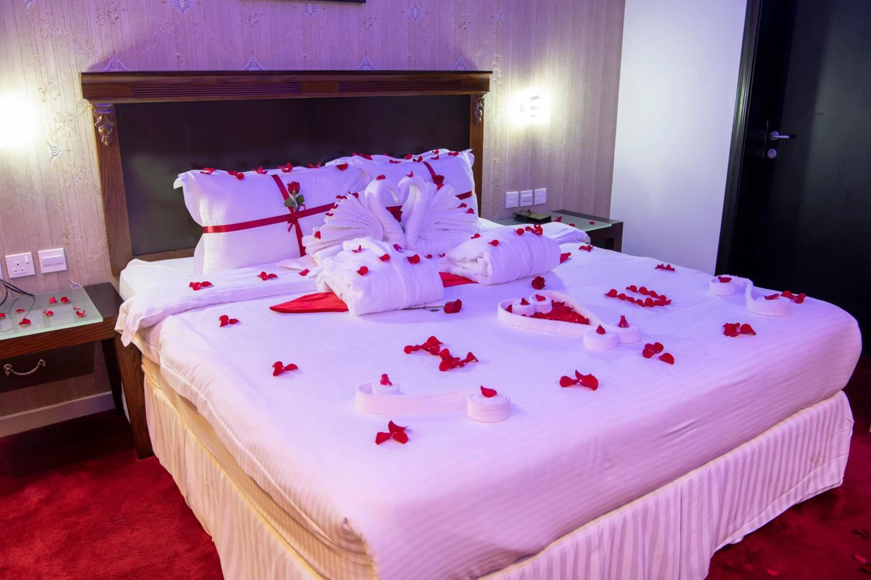 Bed in Jazan Inn Hotel