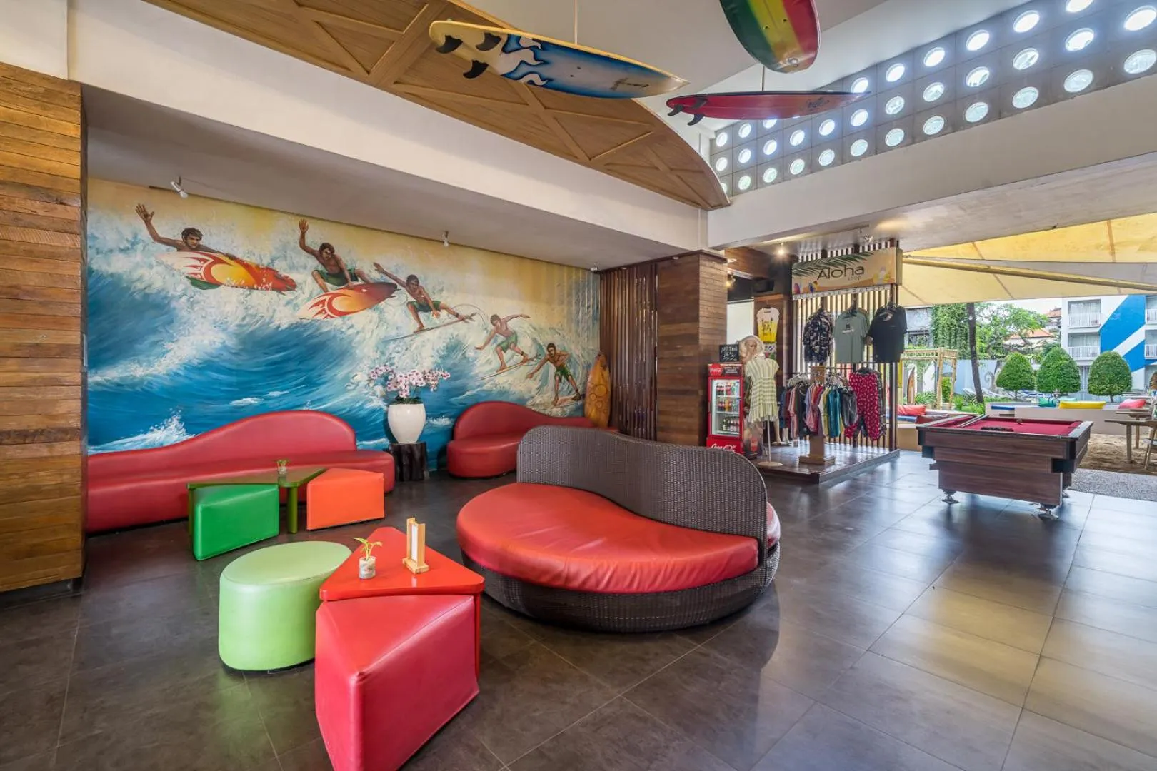 Lobby or reception in Bliss Surfer Hotel Legian