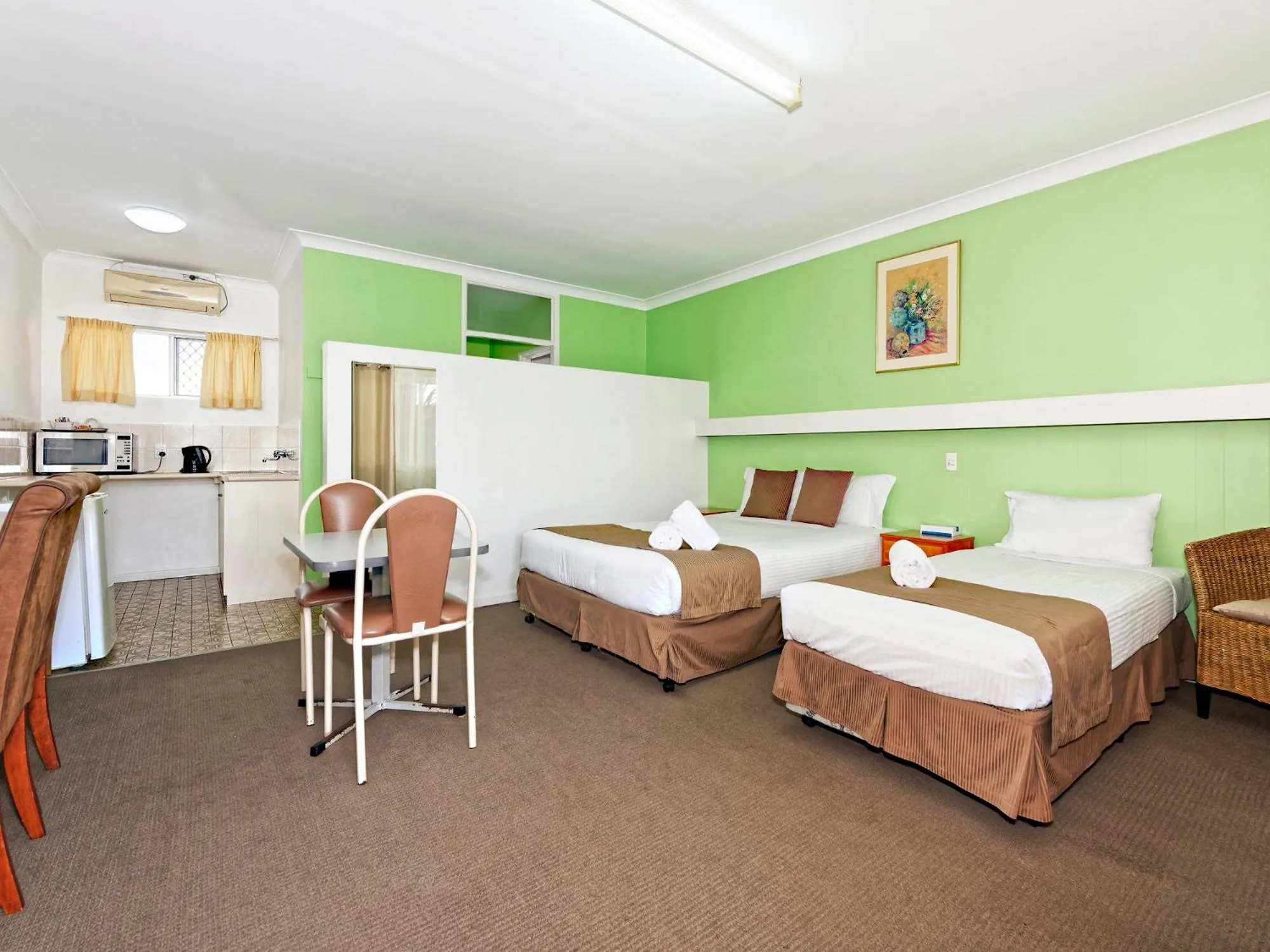 Bed in Riviera Motel Bundaberg