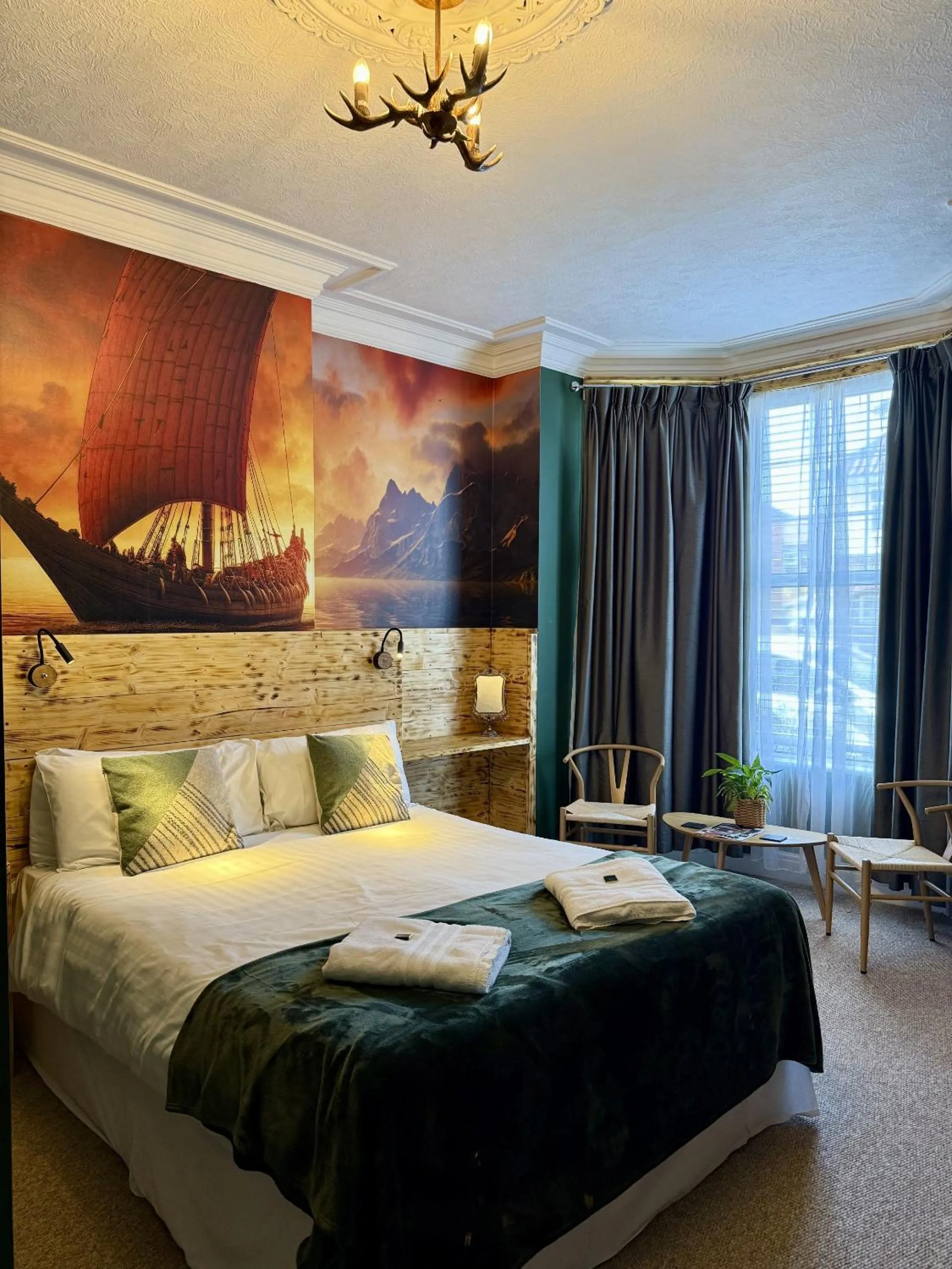 Bedroom, Bed in Vikings Accommodation