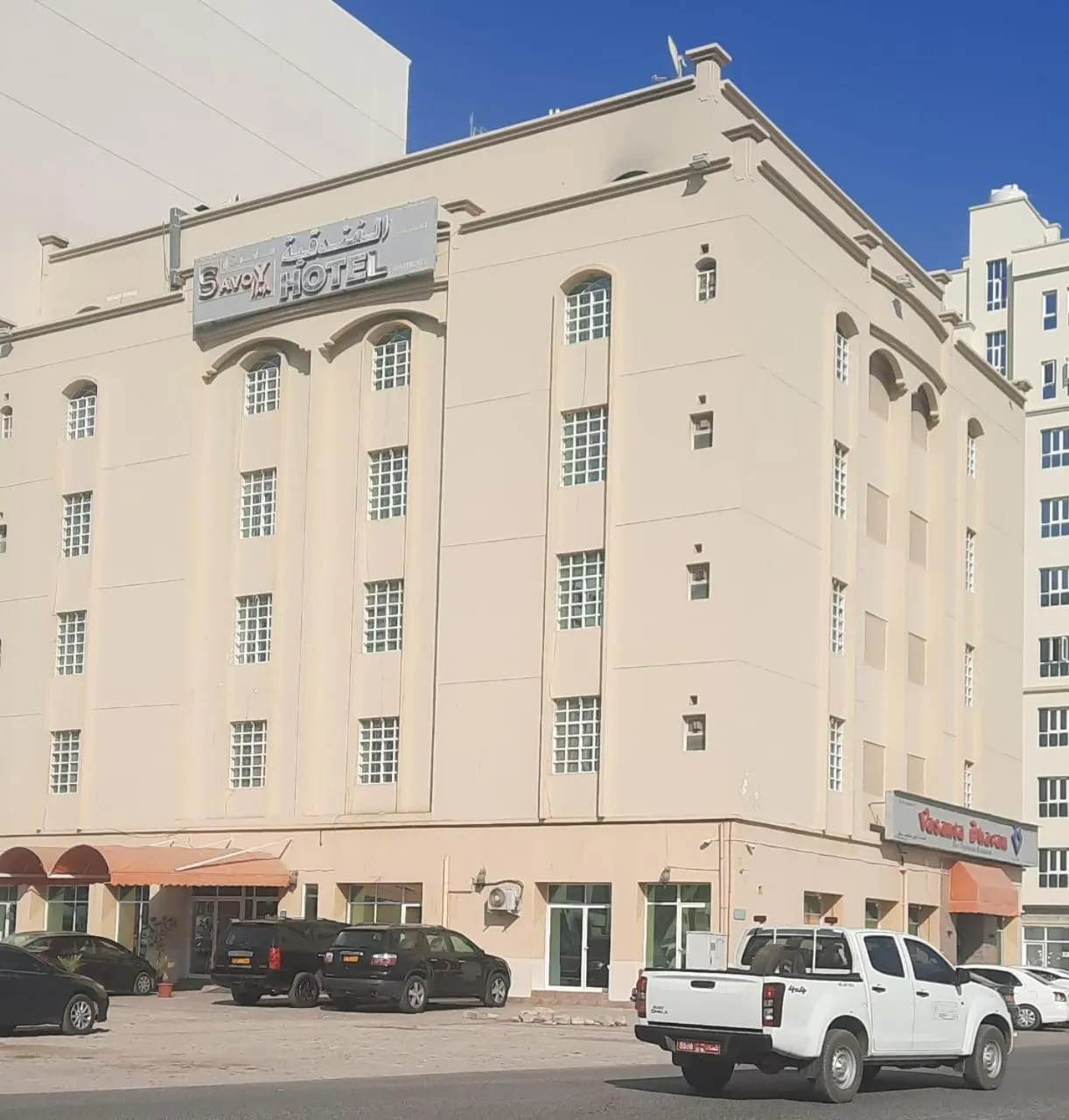 Property building in Savoy Inn Hotel Apartments