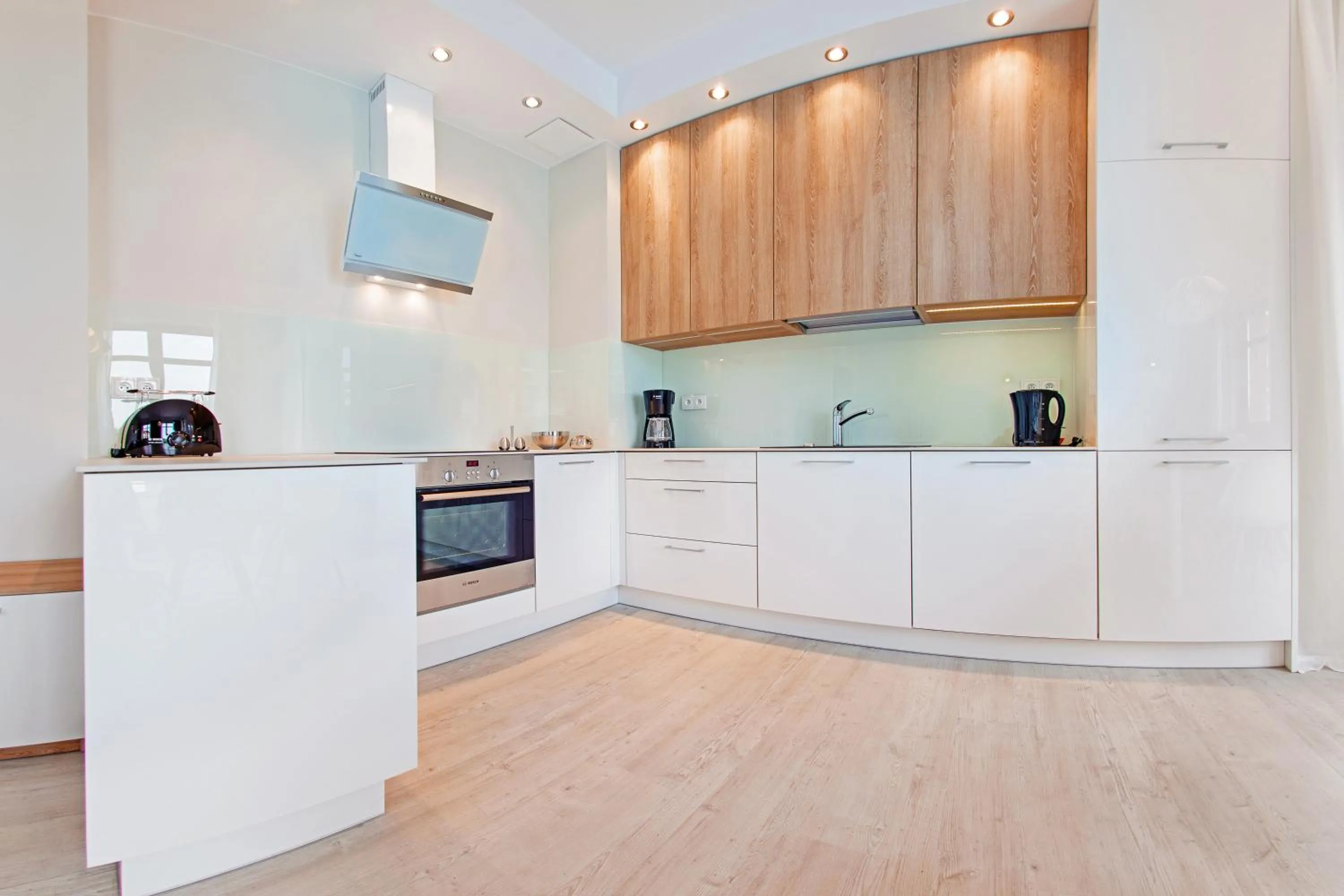 Kitchen or kitchenette in Neptun Park, Sun & Snow