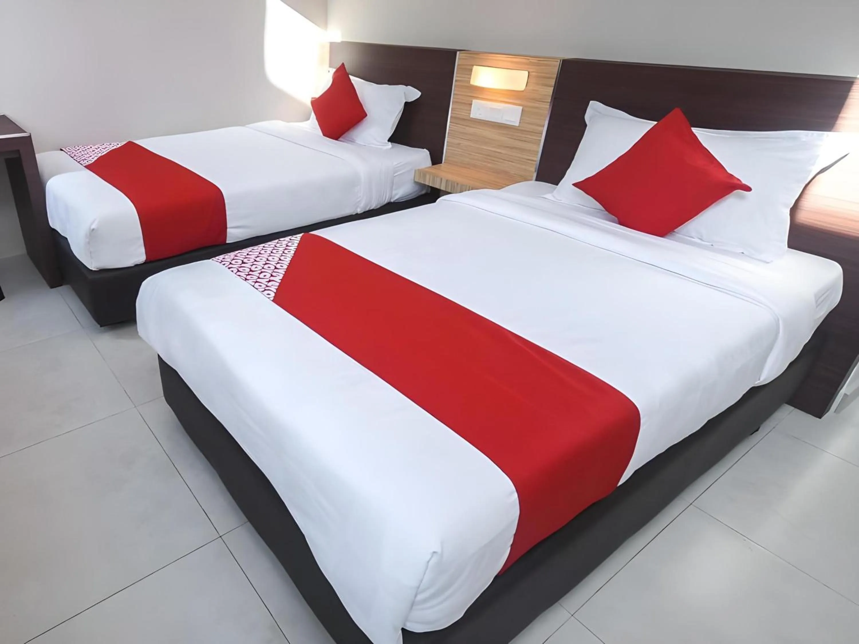 Photo of the whole room, Bed in Hotel O La Mirina Boutique Inn