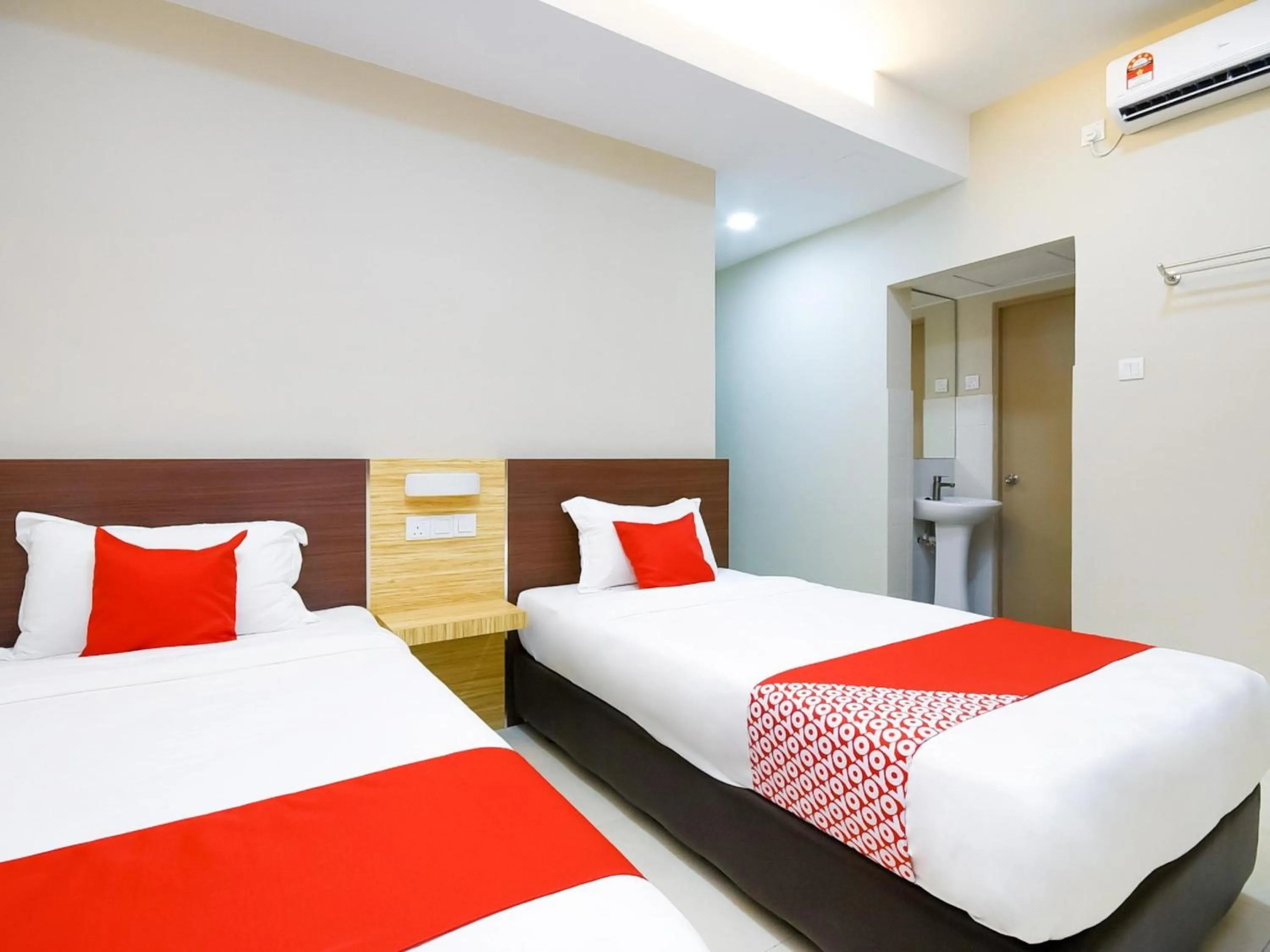 Photo of the whole room, Bed in Hotel O La Mirina Boutique Inn