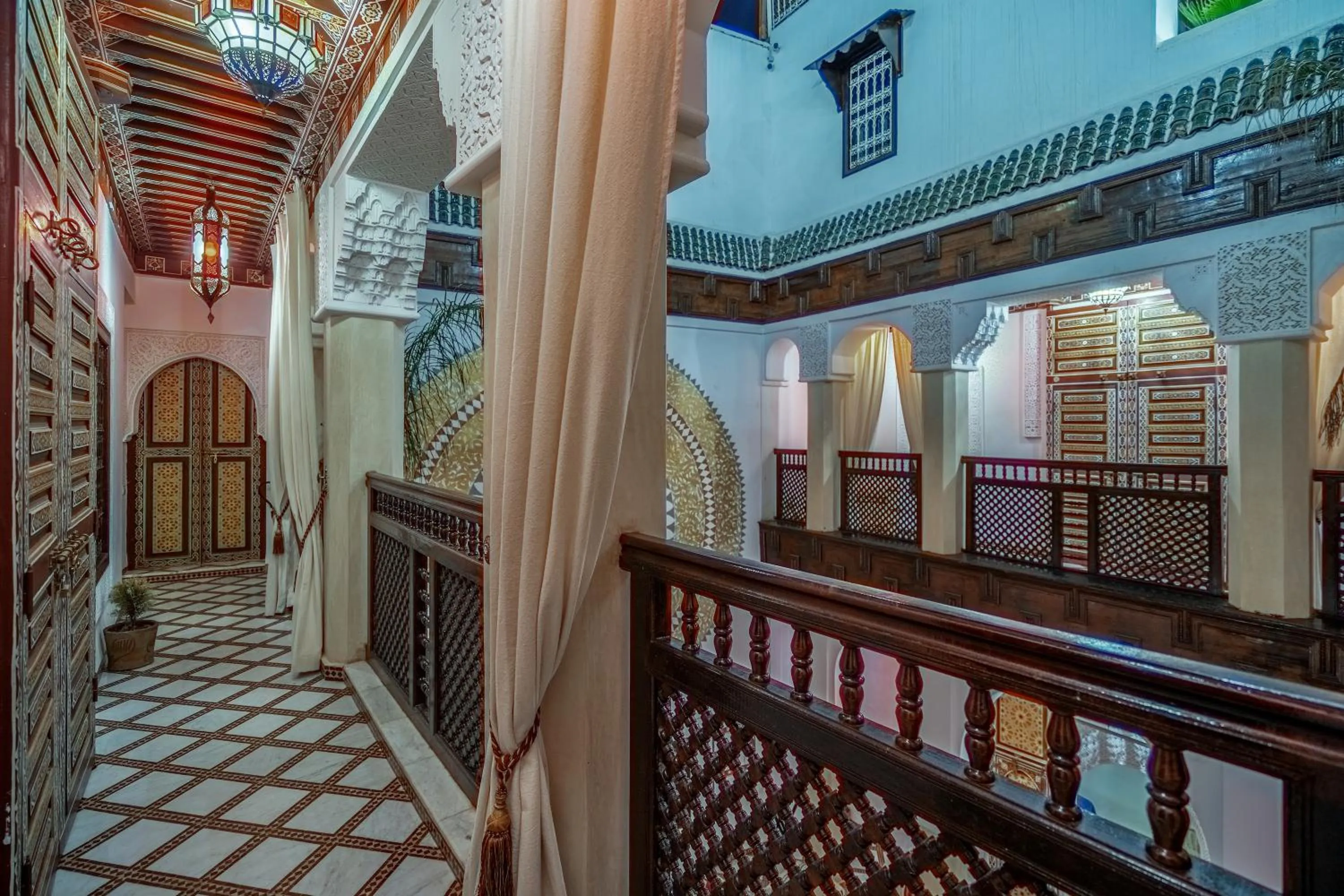 Patio in Riad Safran et Cannelle & Spa