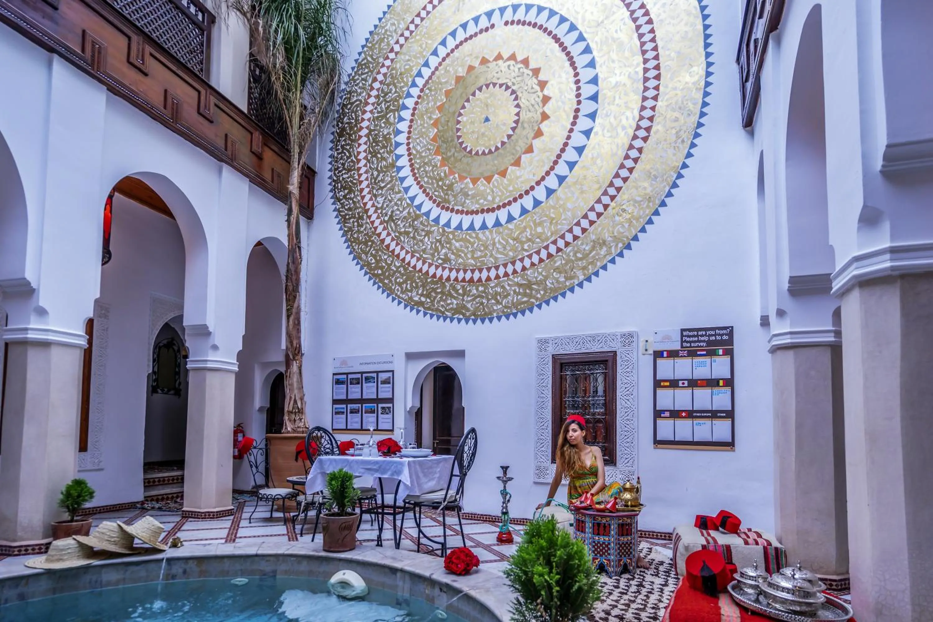 Patio in Riad Safran et Cannelle & Spa