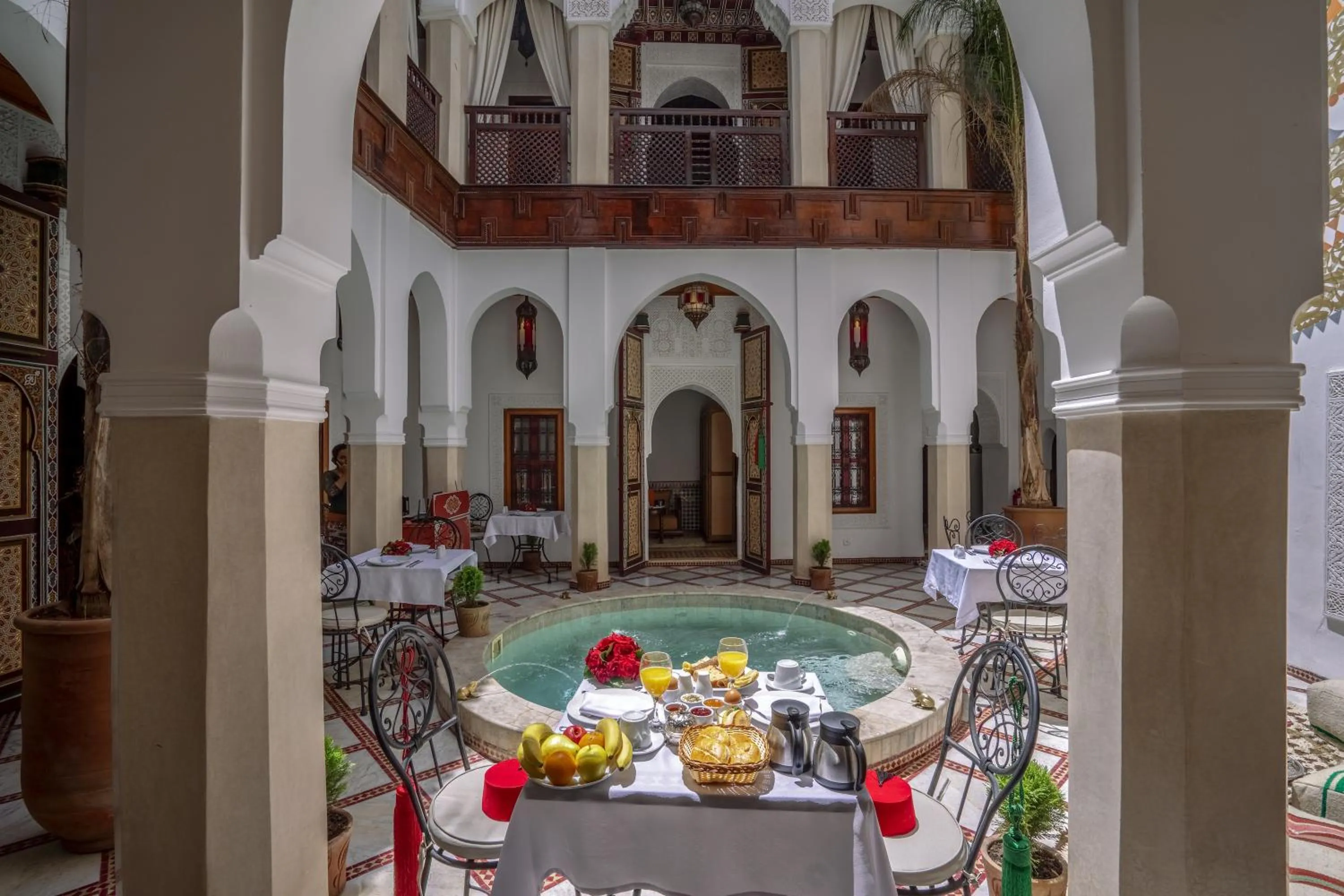 Patio in Riad Safran et Cannelle & Spa