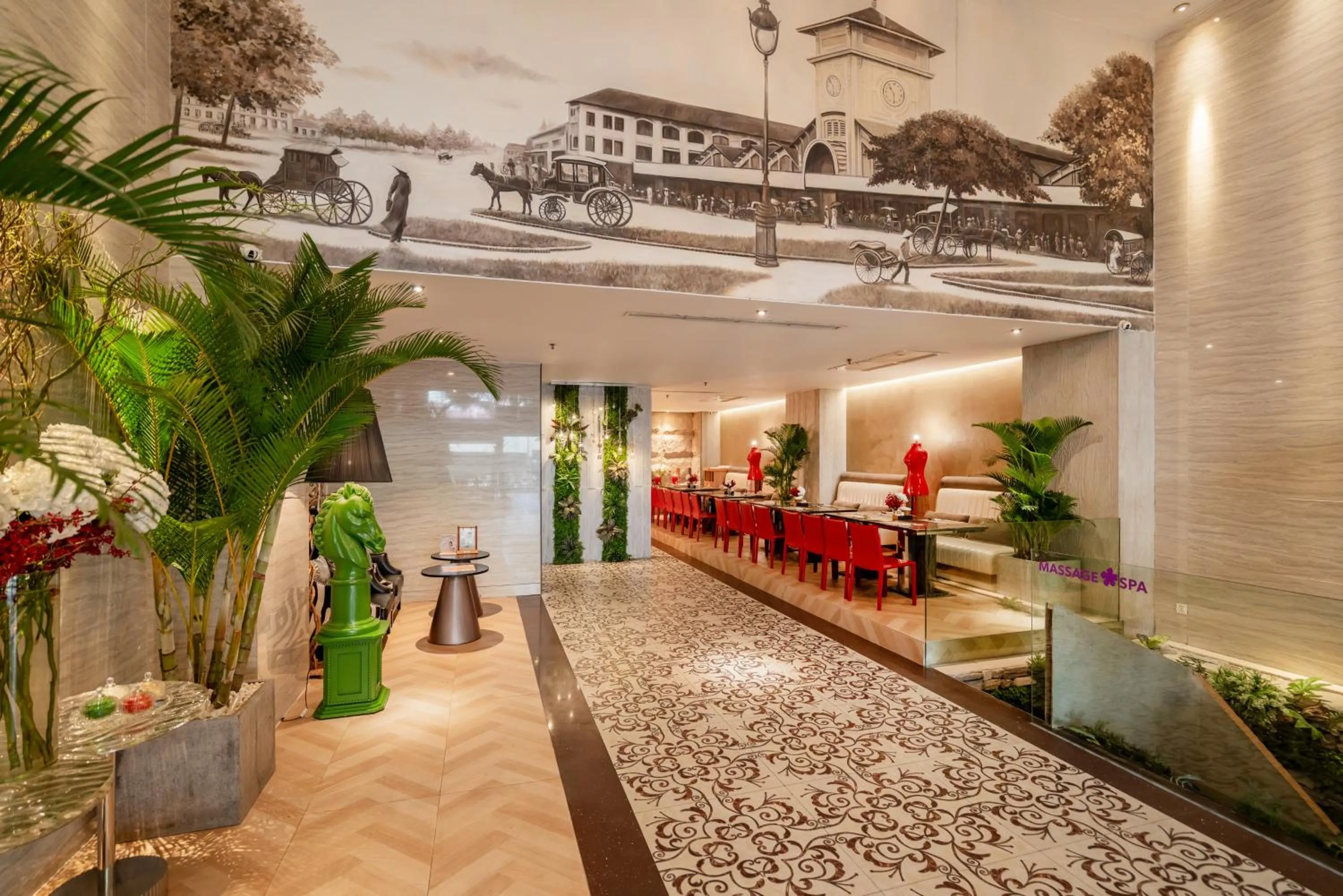 Lobby or reception in A&EM Phan Boi Chau