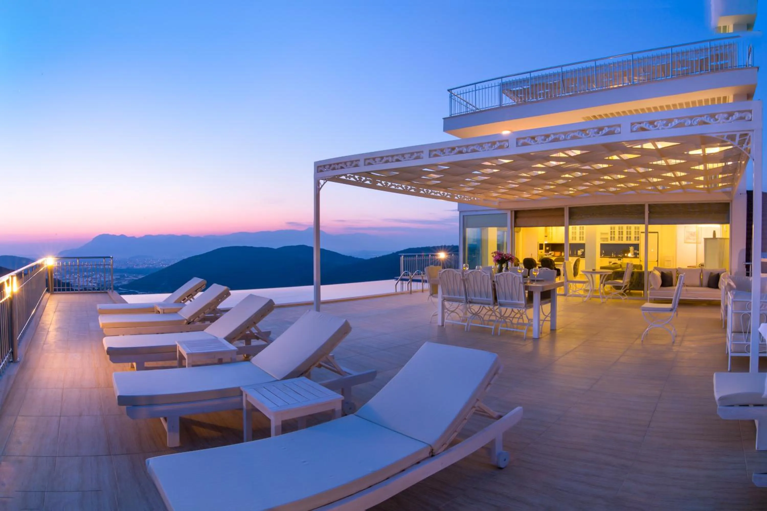 Floor plan in Infinity Villa Kalkan