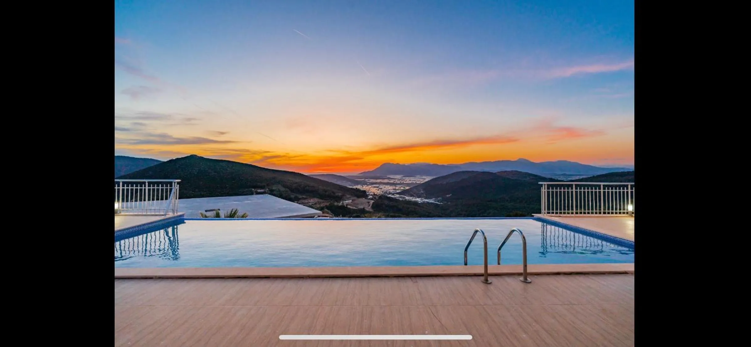 Pool view in Infinity Villa Kalkan