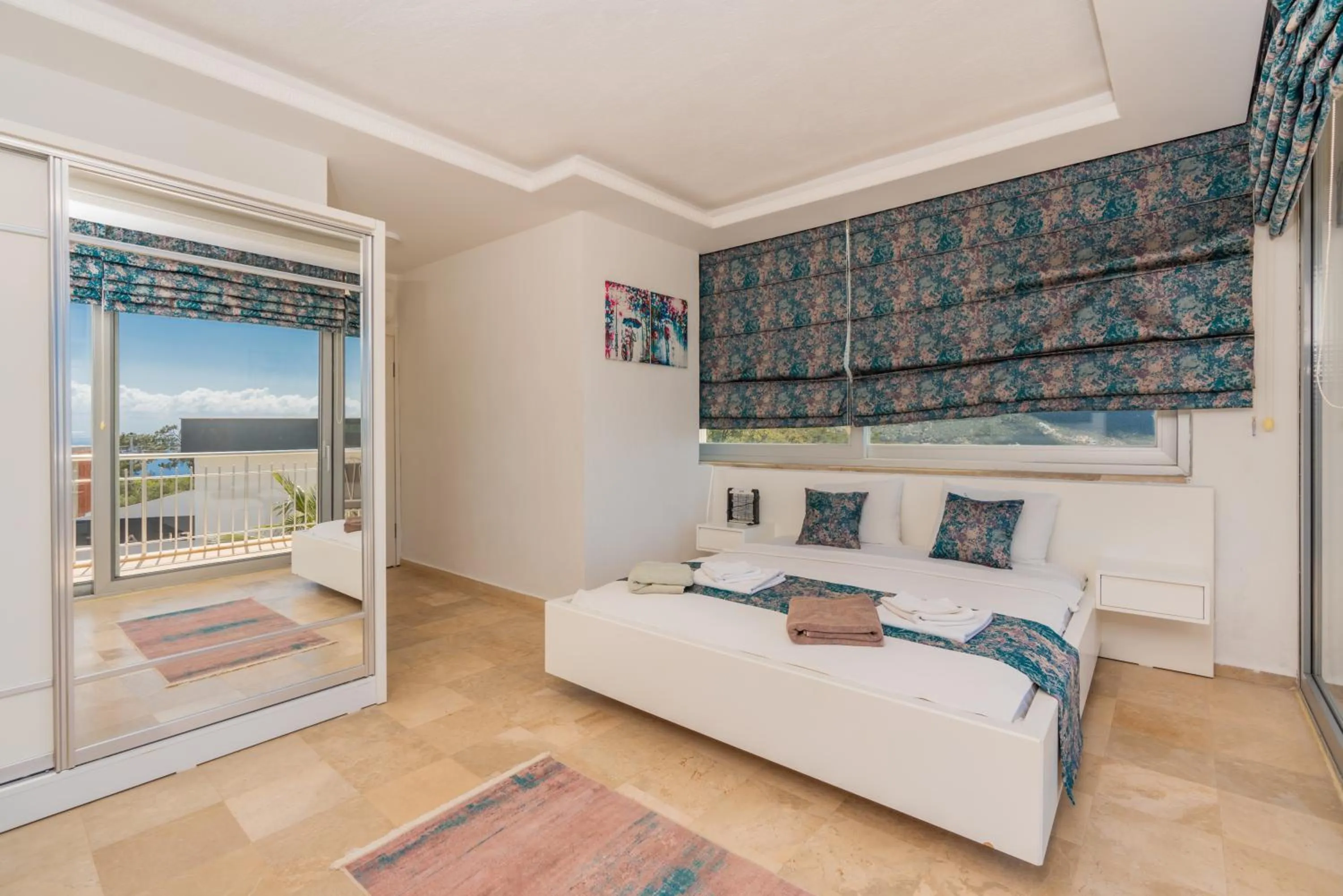 Bed in Infinity Villa Kalkan