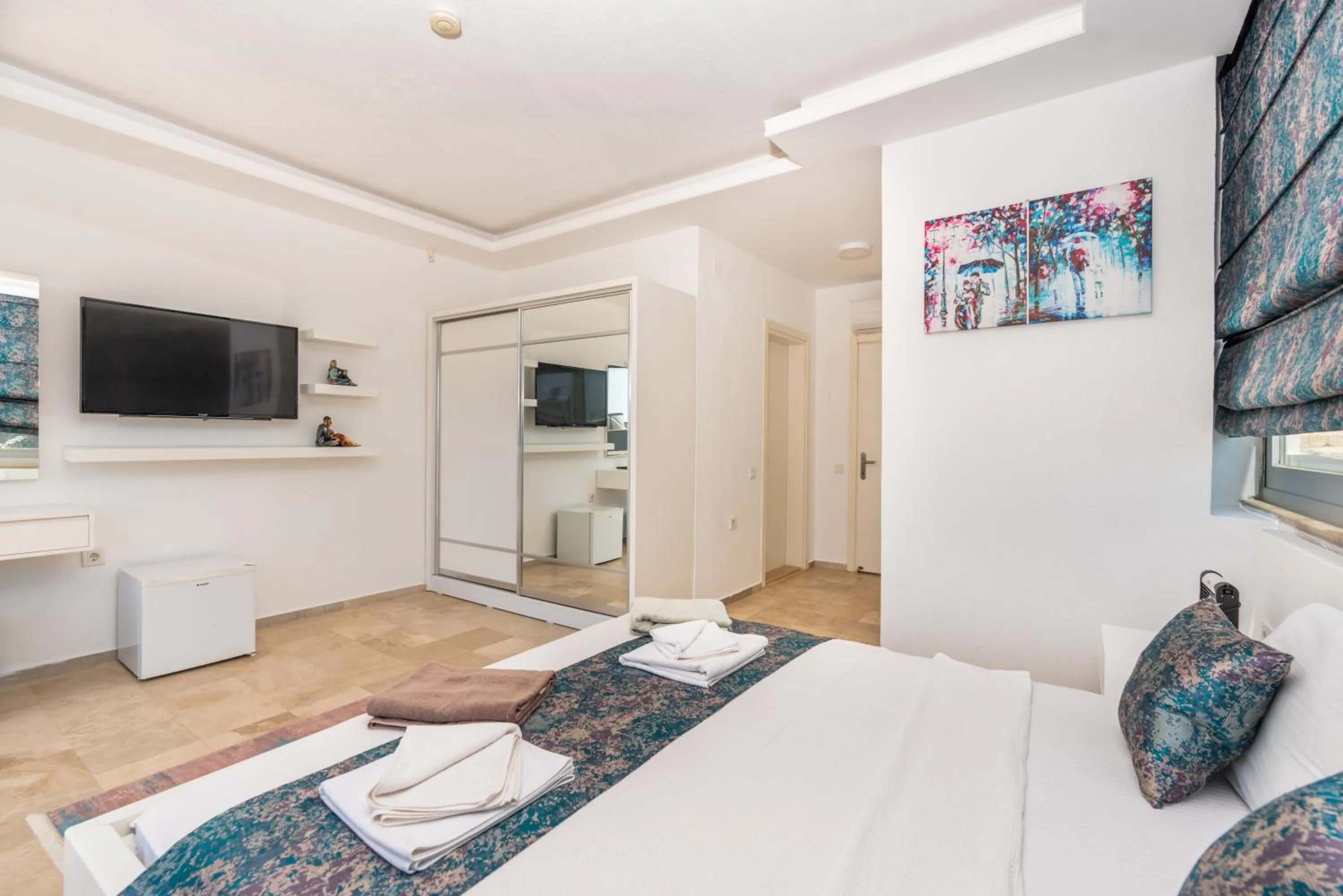 Bed in Infinity Villa Kalkan