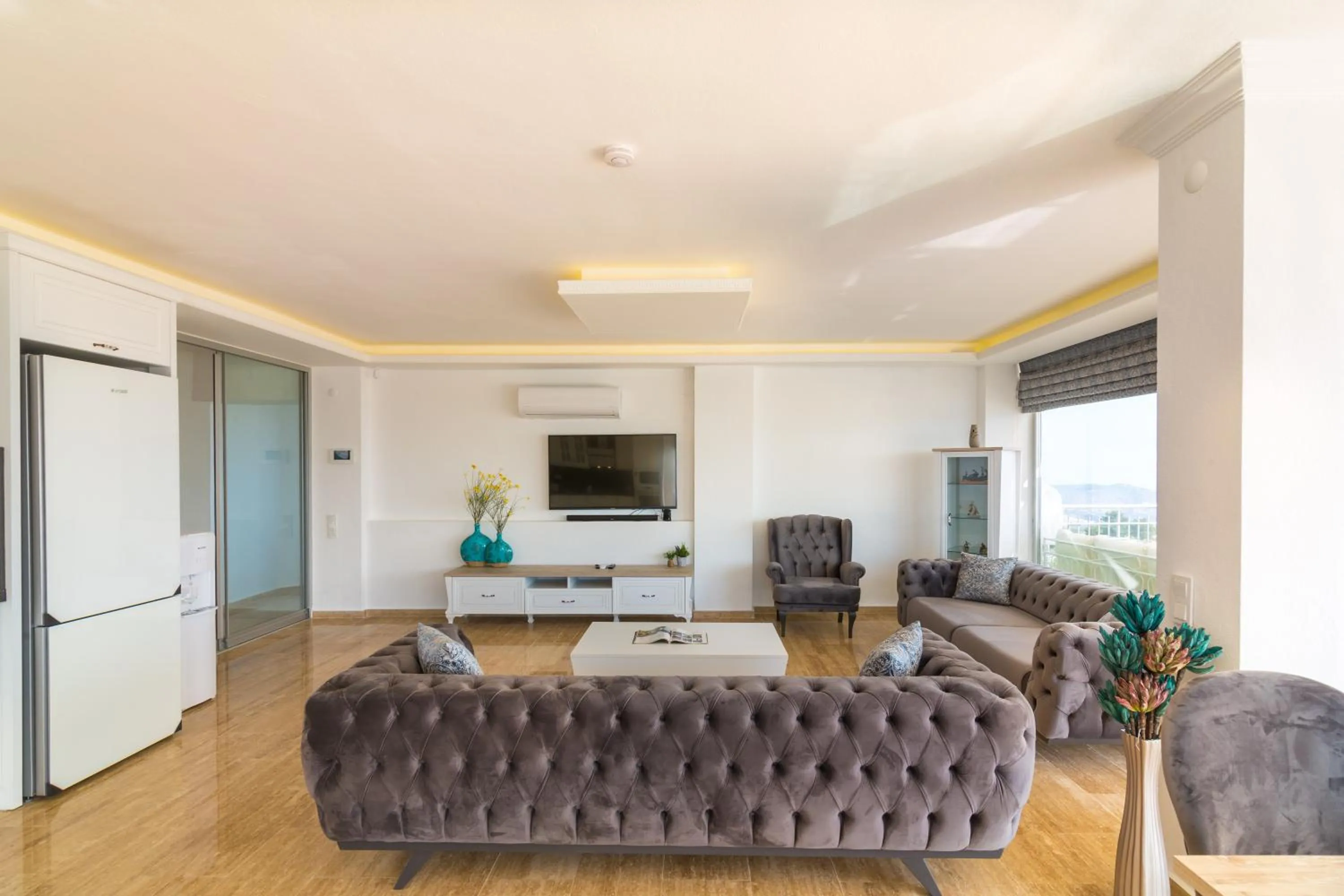 Living room in Infinity Villa Kalkan