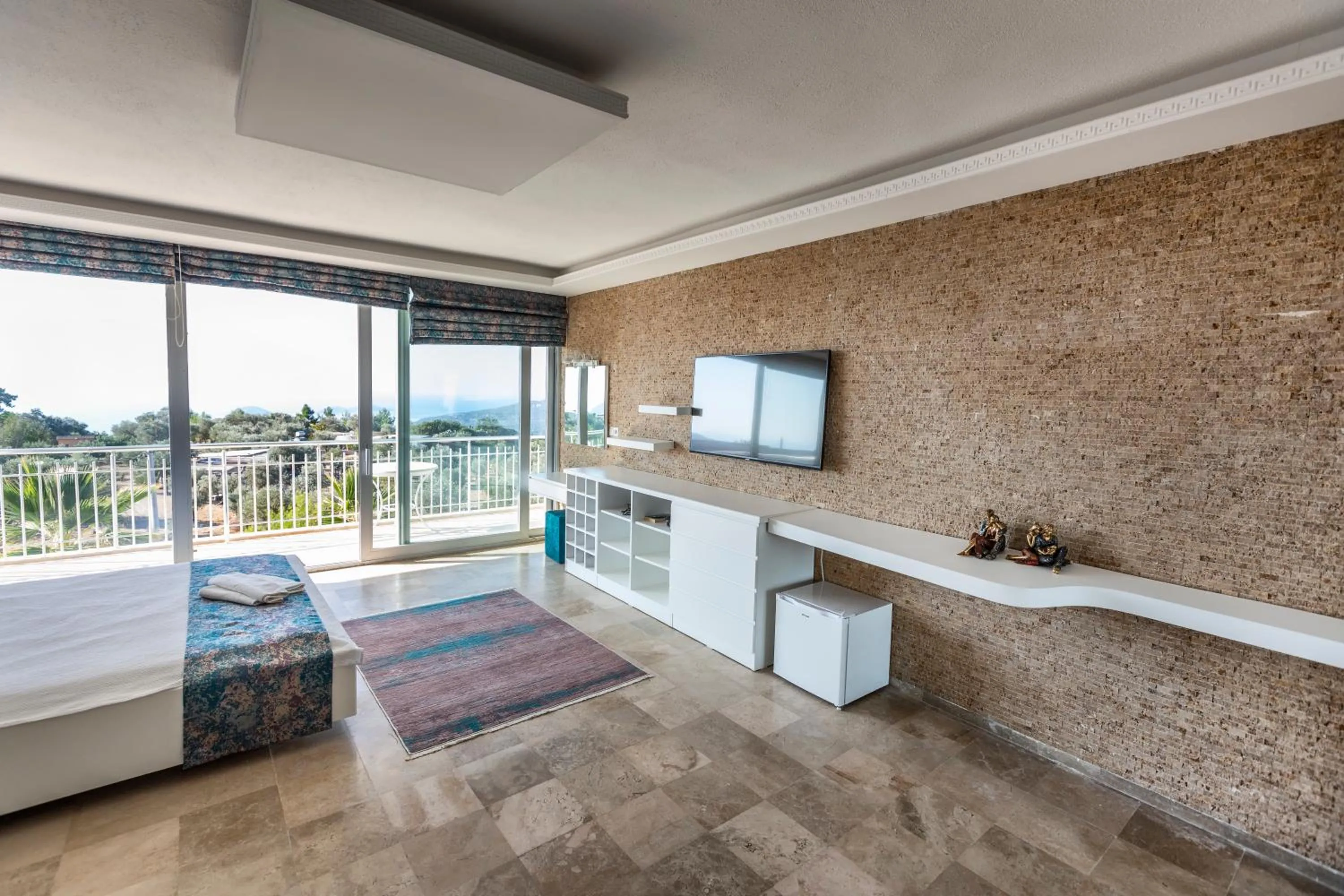 Bed in Infinity Villa Kalkan