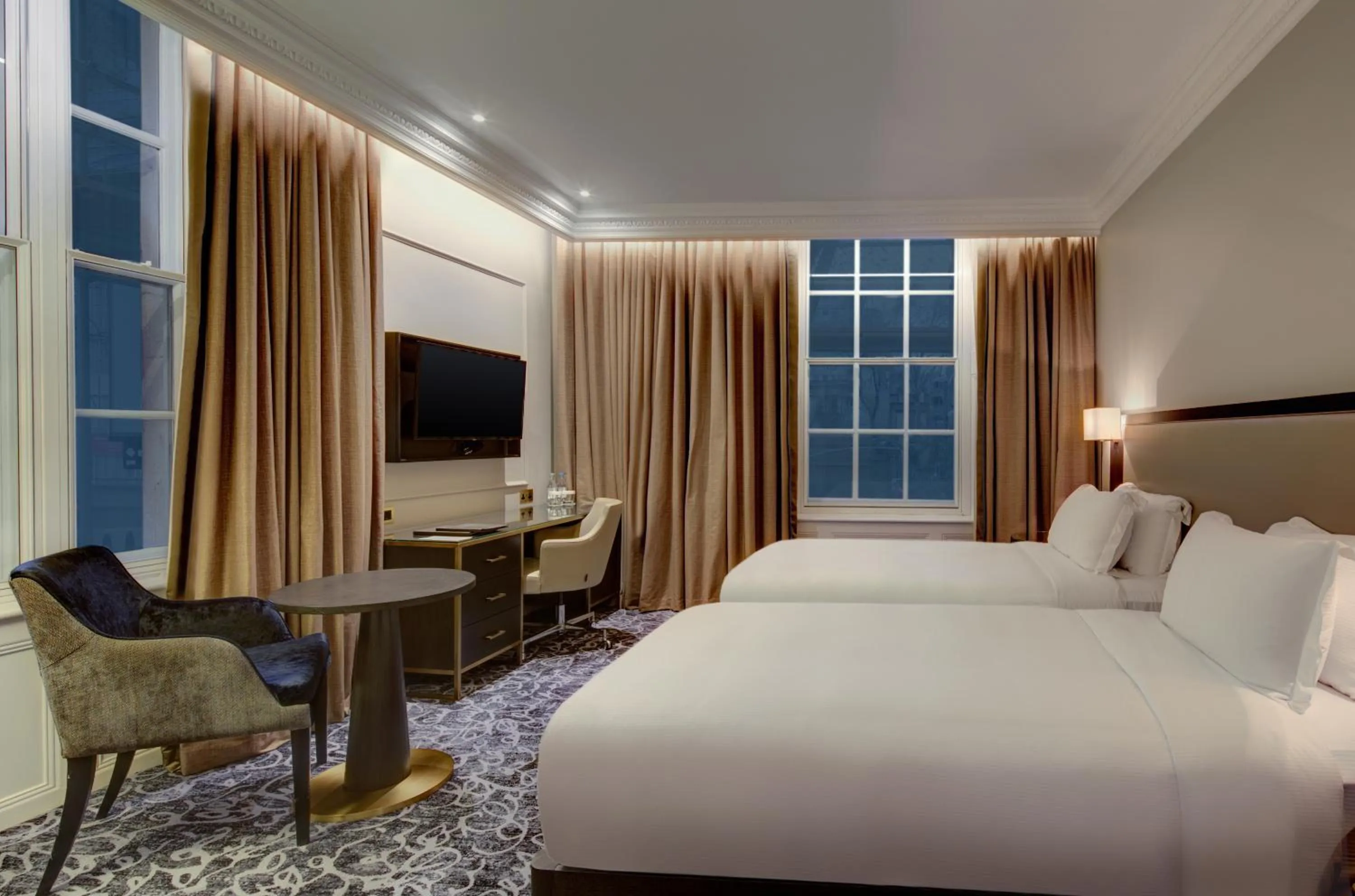 Bed in Hilton London Euston