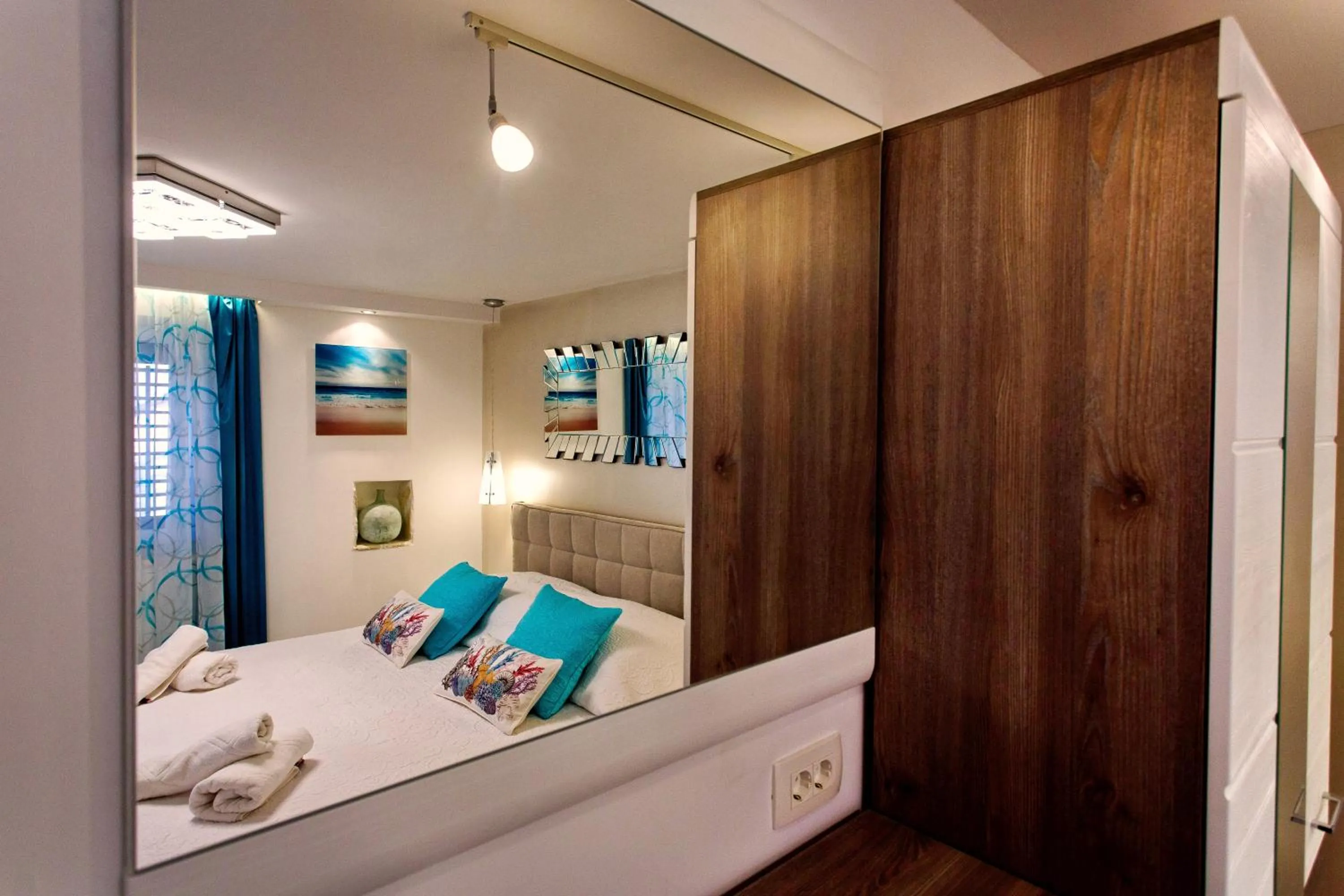 Decorative detail, Bed in House Sandra