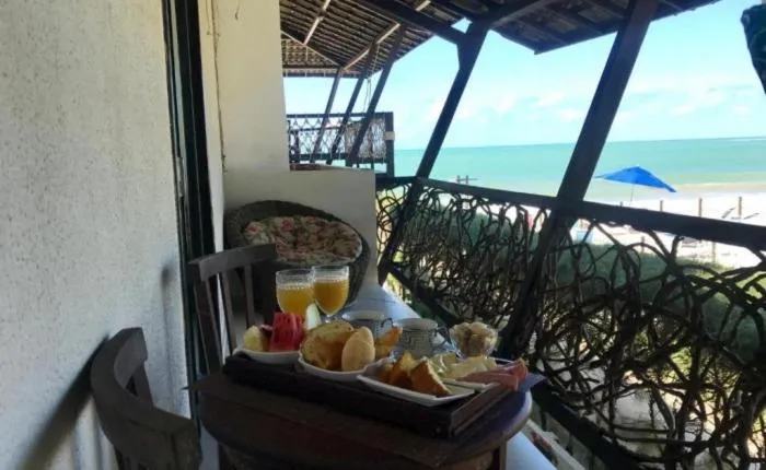 Double Room with Balcony and Side Sea View in Pousada Maracabana Spa