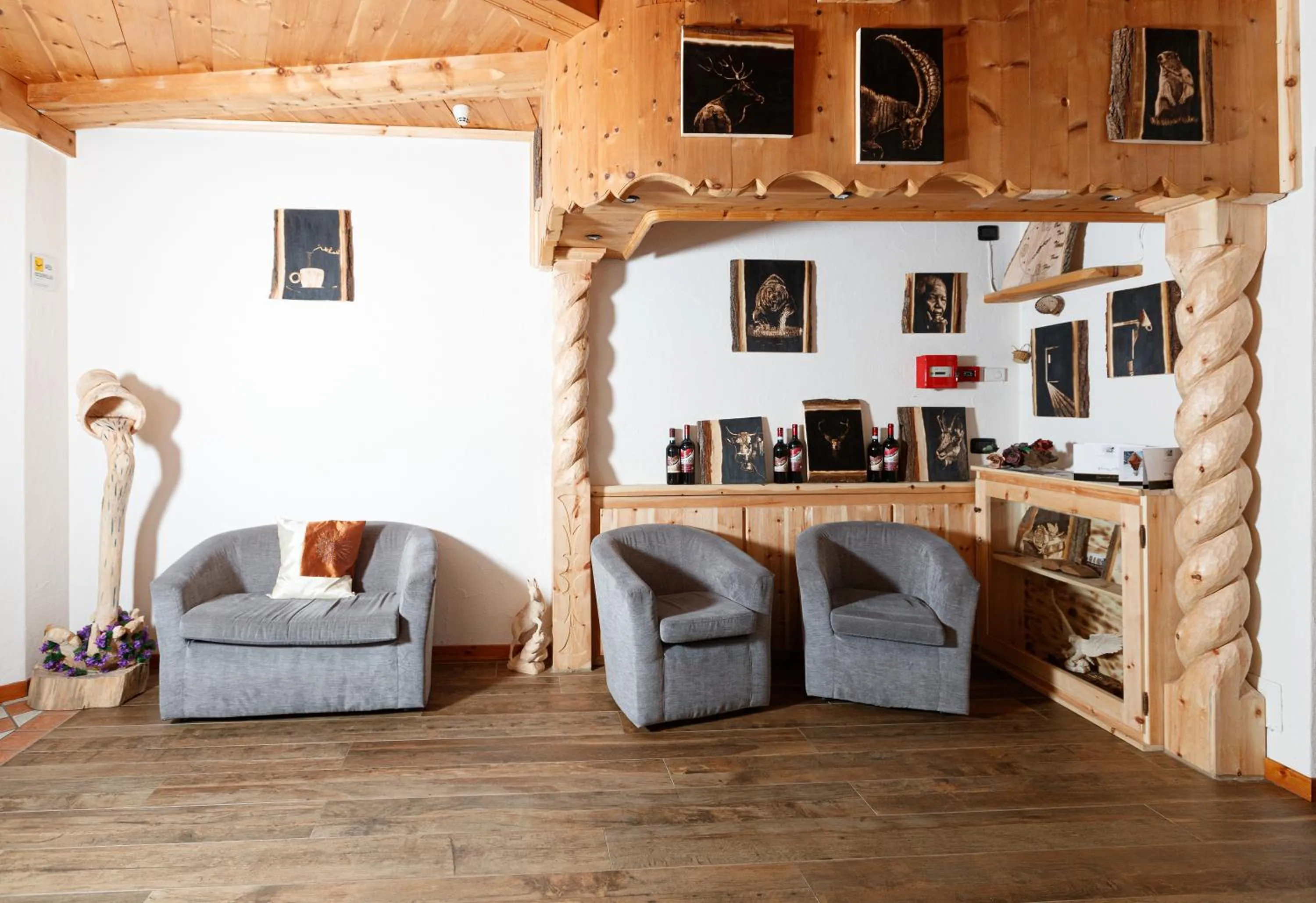 Lobby or reception in Hotel Villa Rina