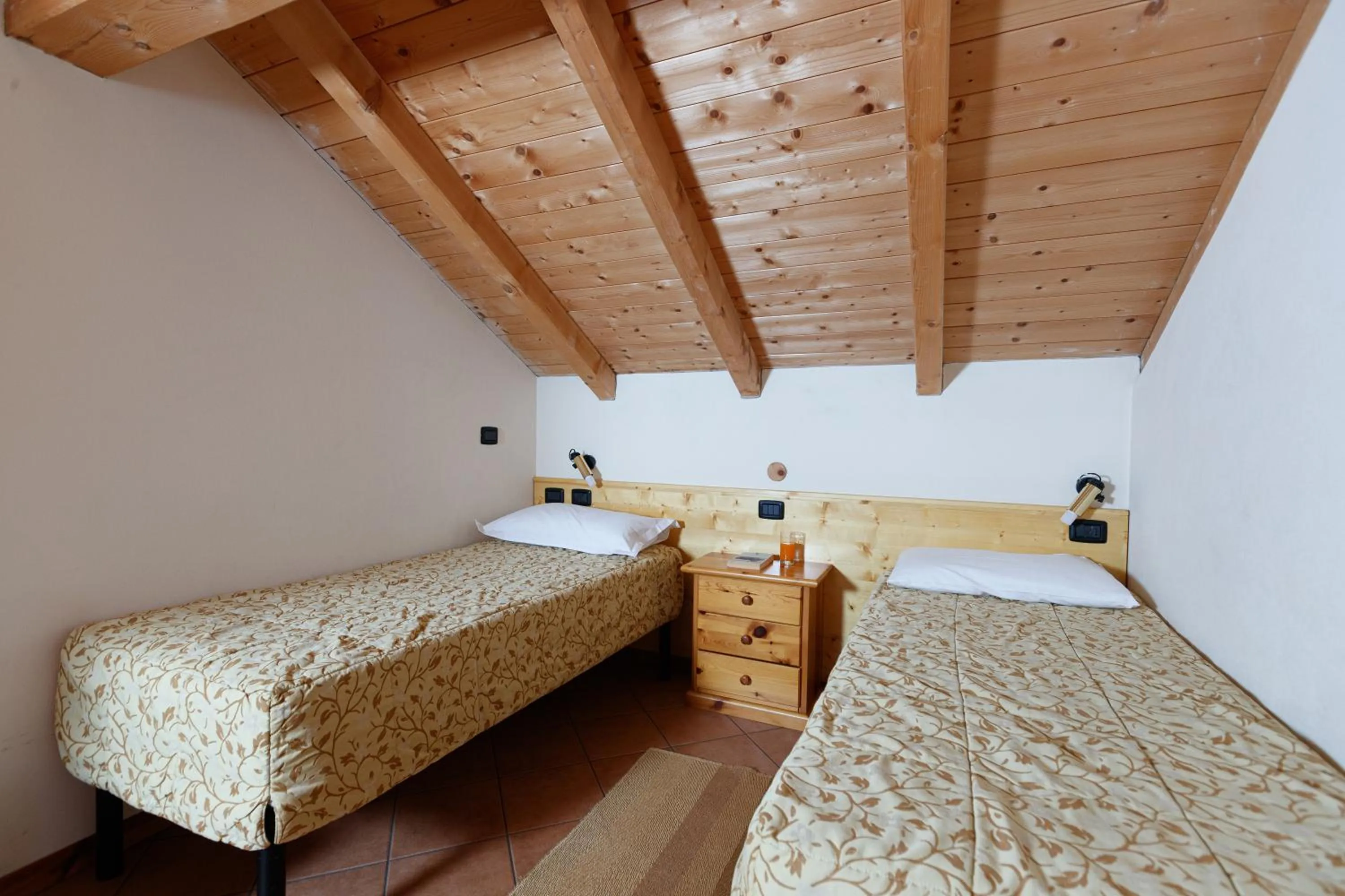 Bed in Hotel Villa Rina