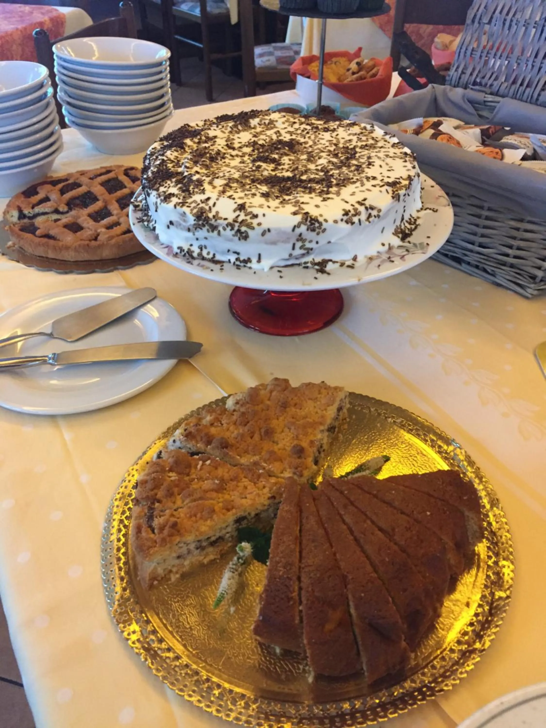 Buffet breakfast in Hotel Villa Rina