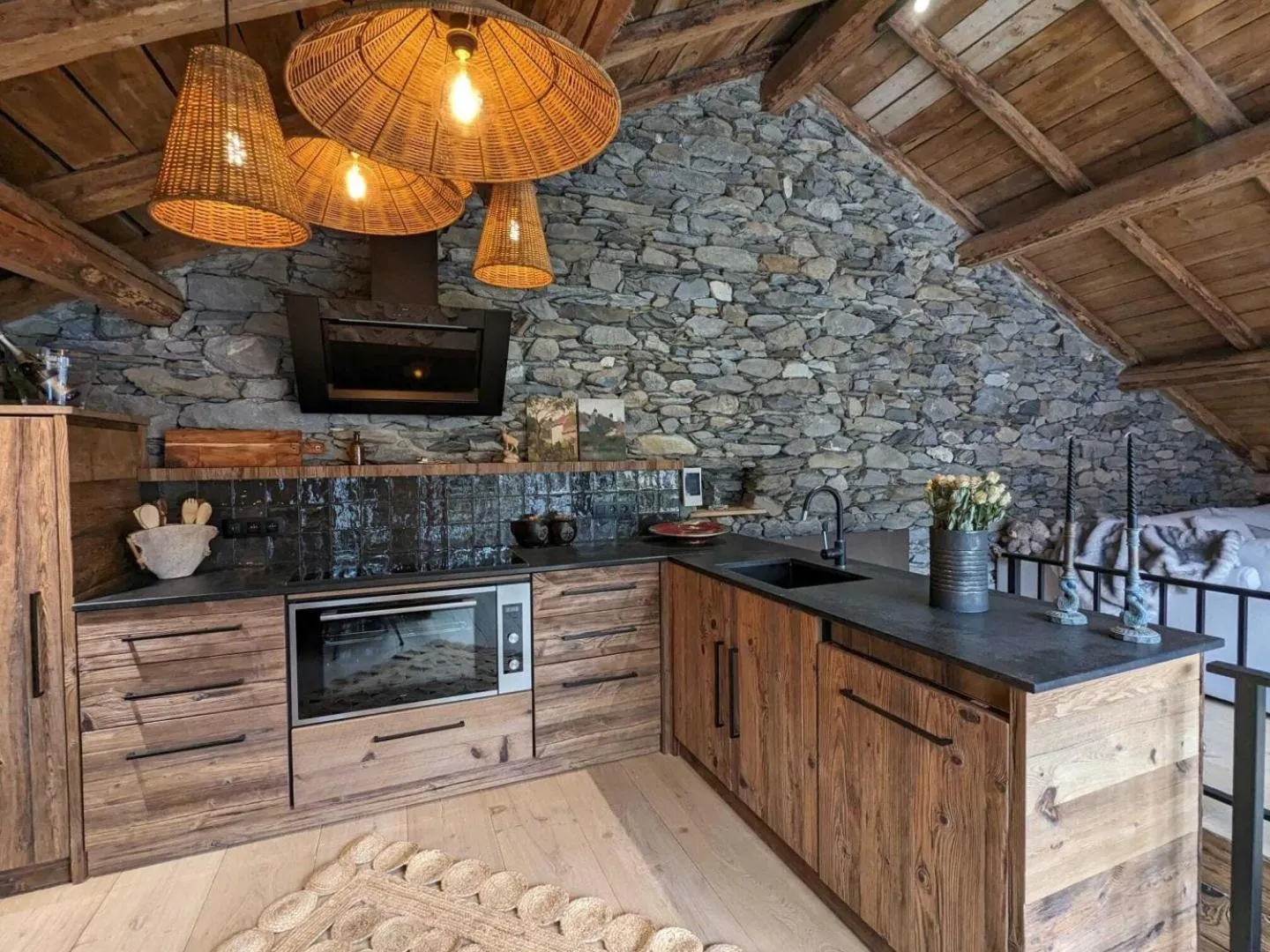 Kitchen or kitchenette in Lodji Hotel & spa