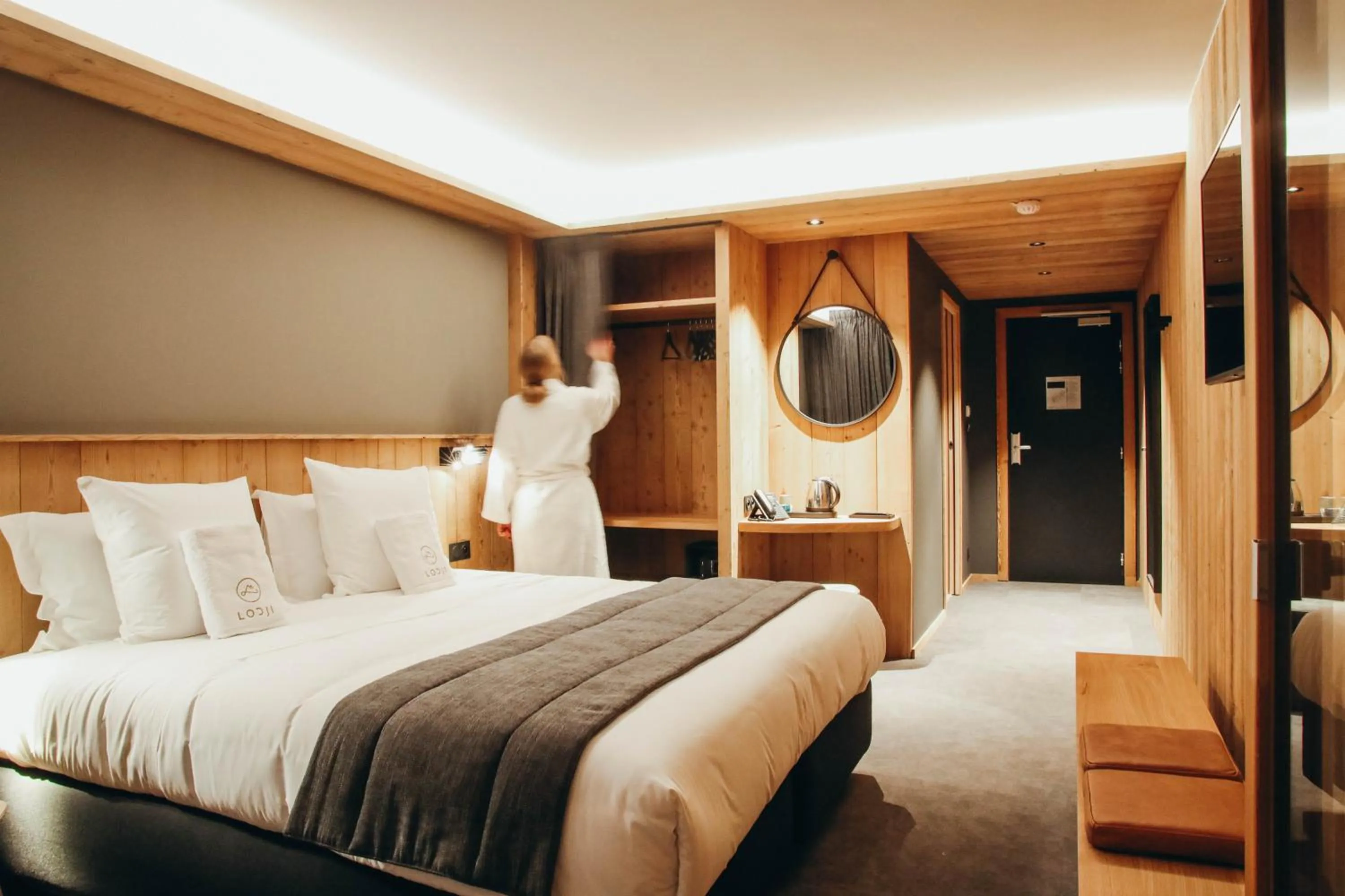 Bed in Lodji Hotel & spa