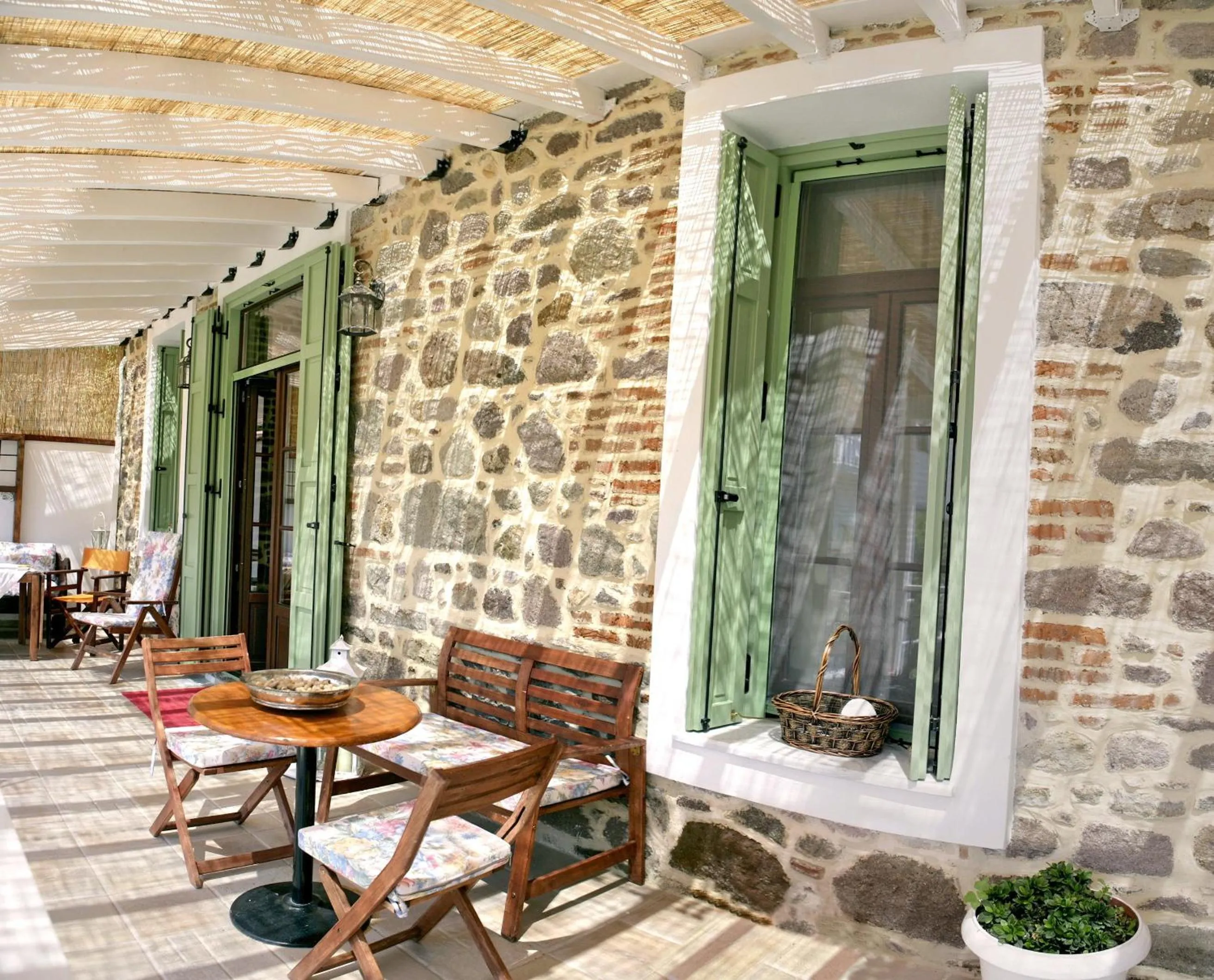 Balcony/Terrace in Archontiko Petras 1821