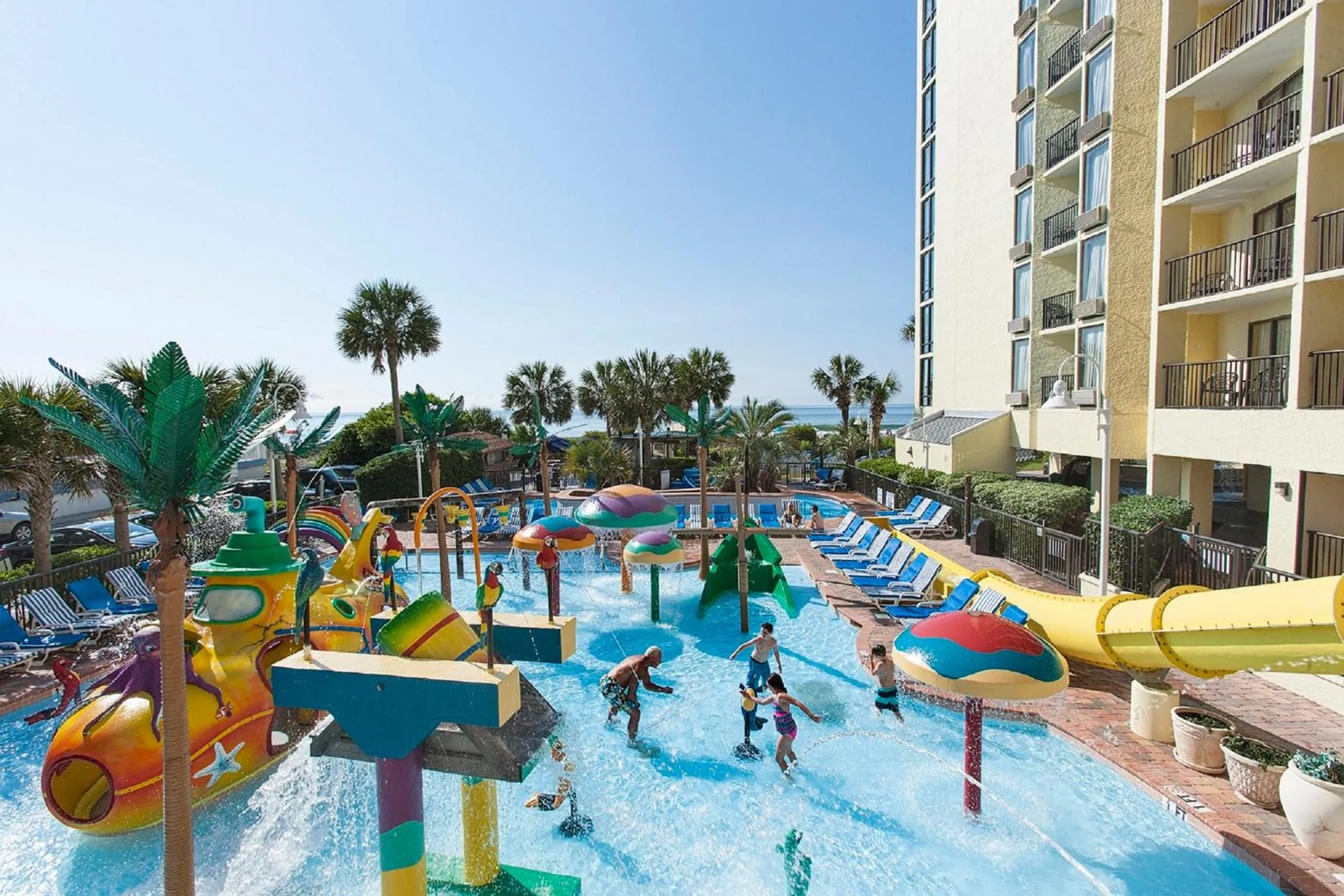 Aqua park in Sea Crest Oceanfront Resort