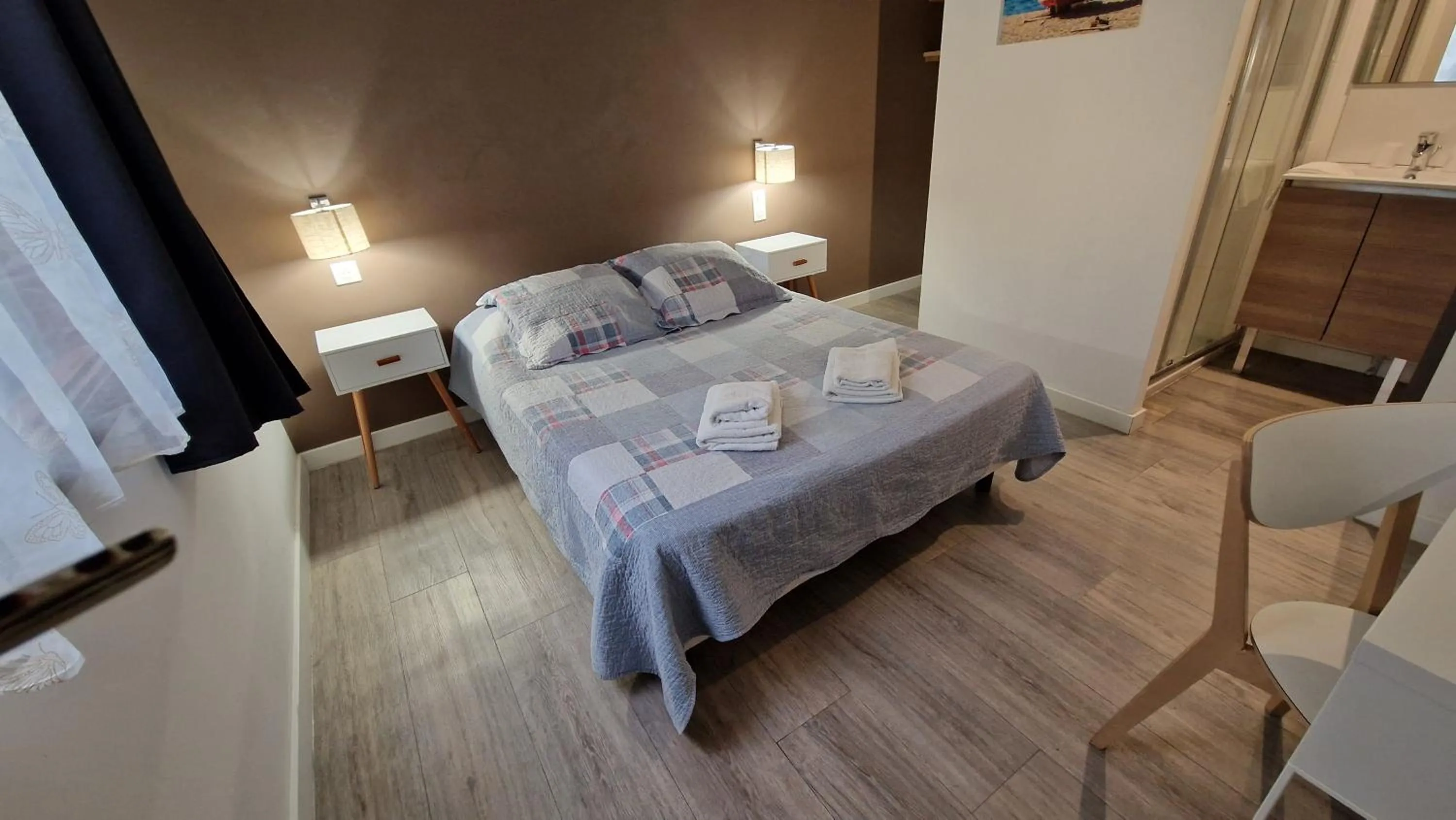 Bed in Hôtel Au Valéry