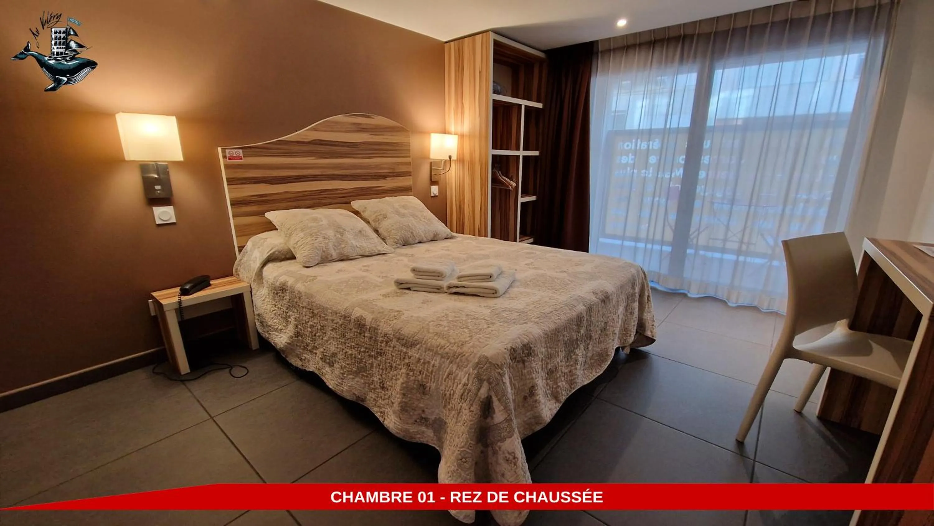 Photo of the whole room, Bed in Hôtel Au Valéry