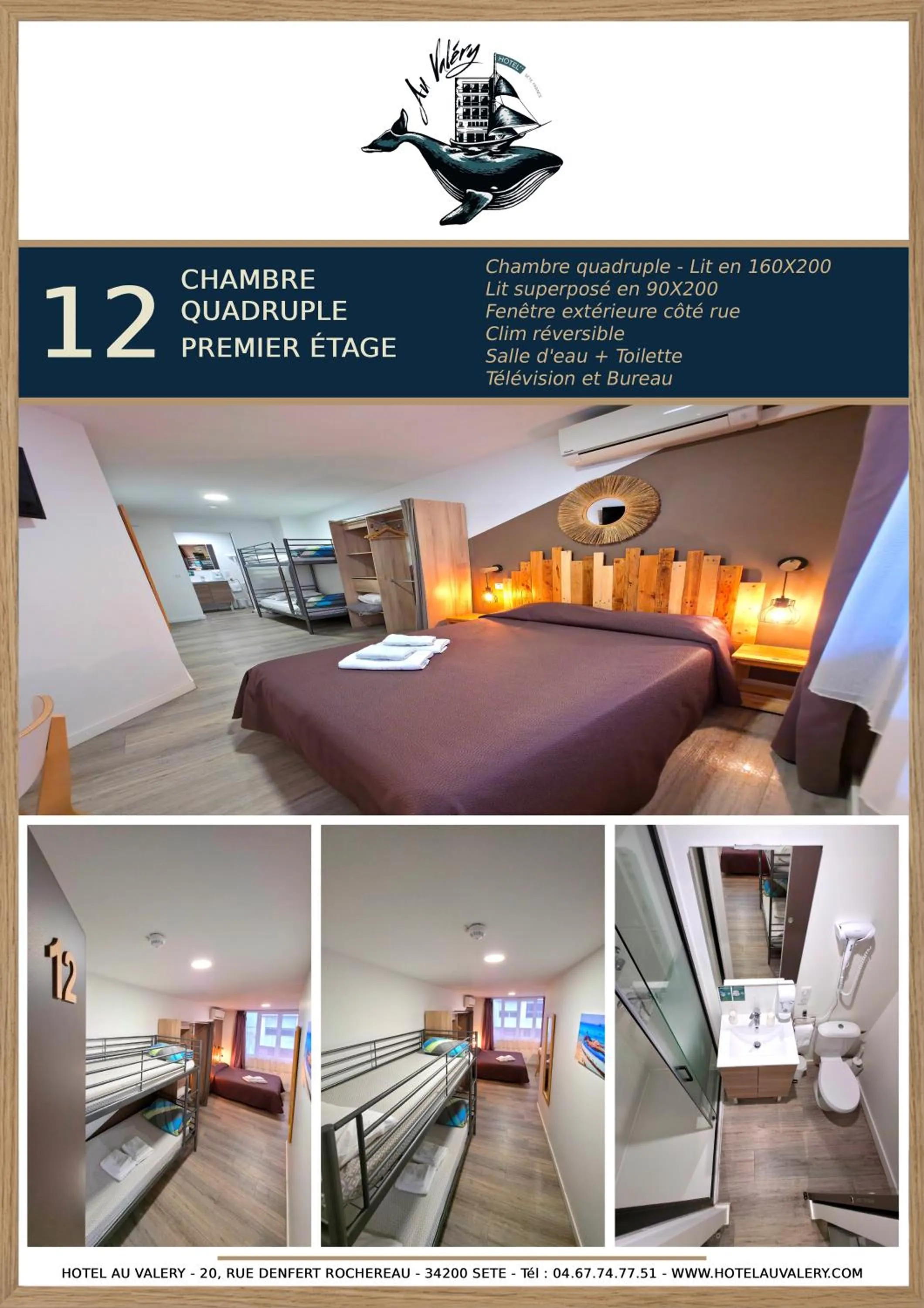 Shower in Hôtel Au Valéry