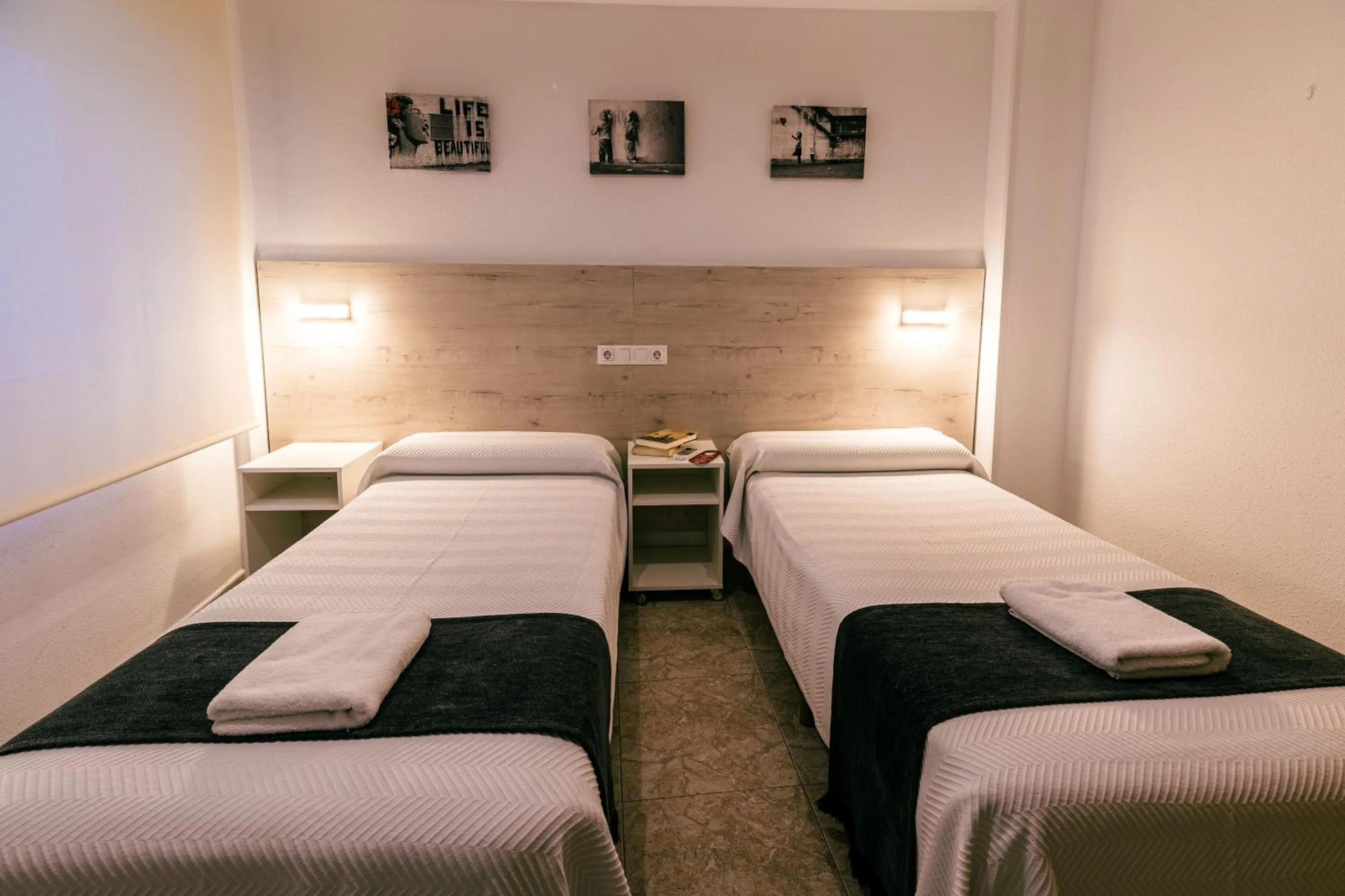 Decorative detail, Bed in Hostal Gran Vía