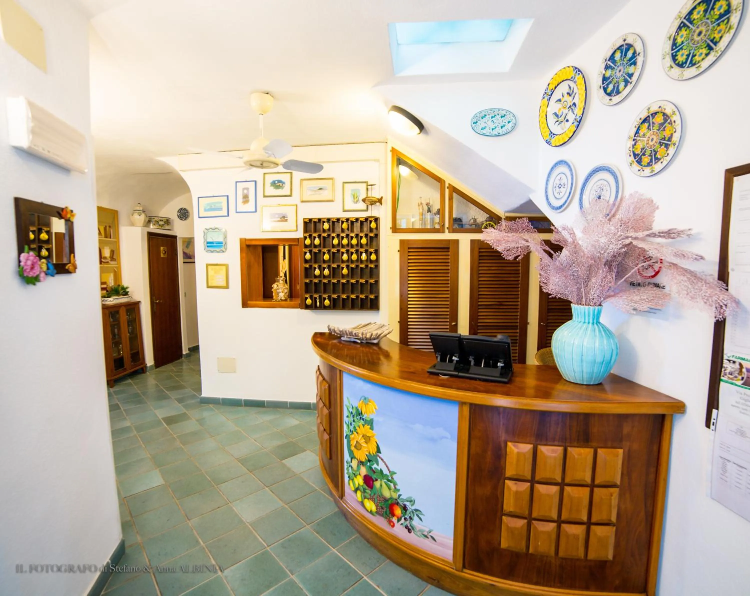 Lobby or reception in Hotel Saraceno