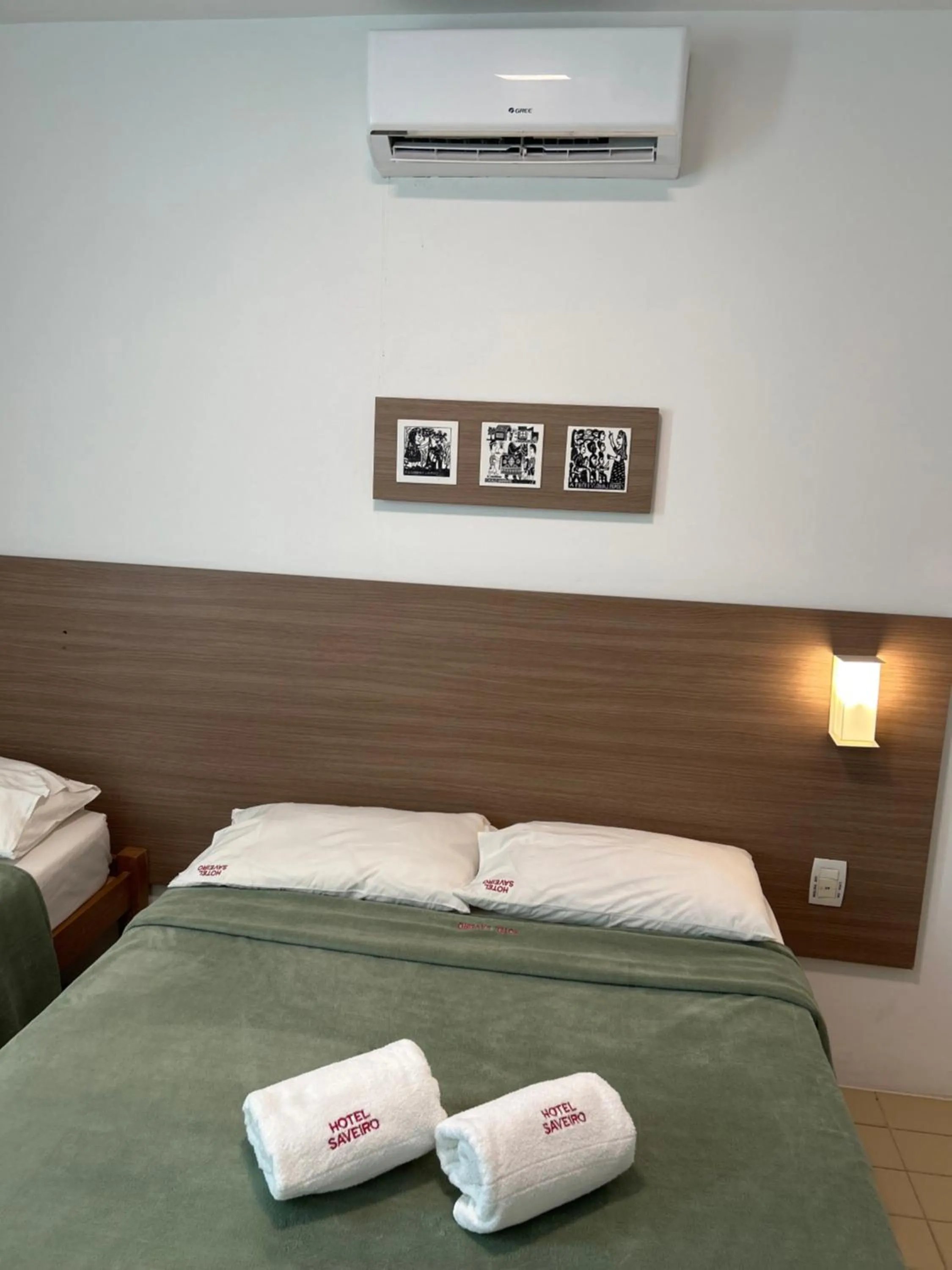 Bed in Hotel Saveiro