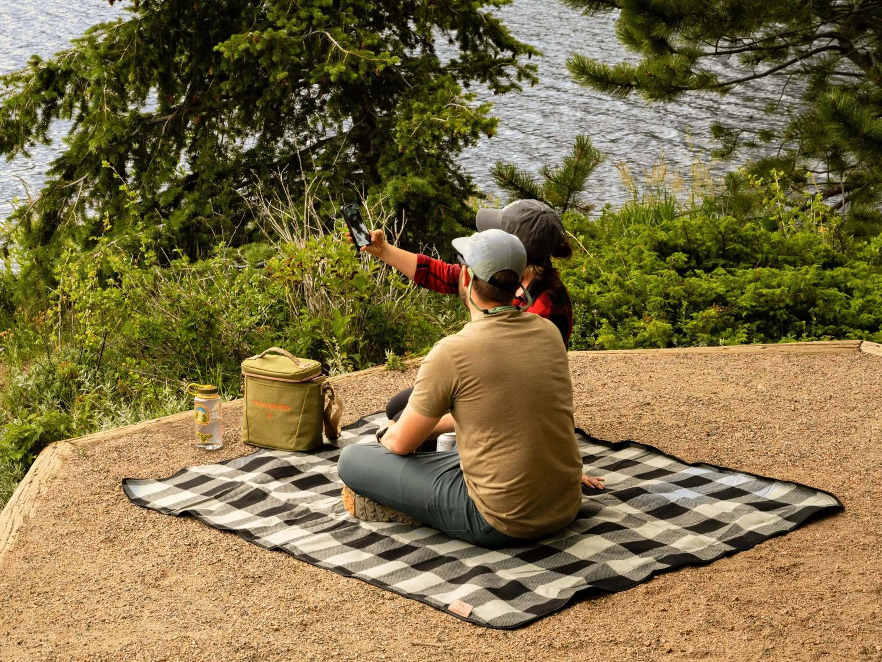 People in Trailborn Rocky Mountains