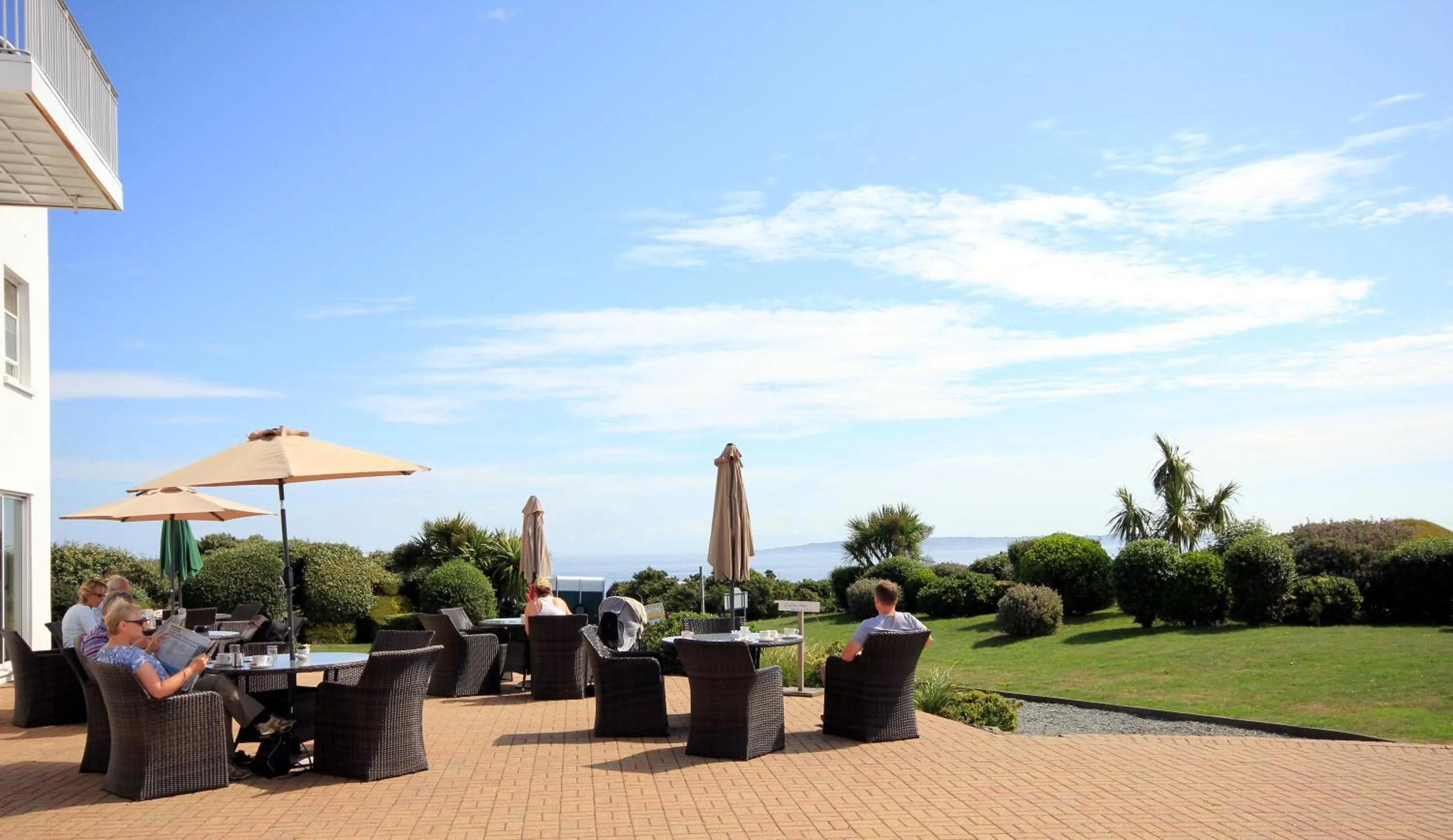 Balcony/Terrace in Hotel Jerbourg