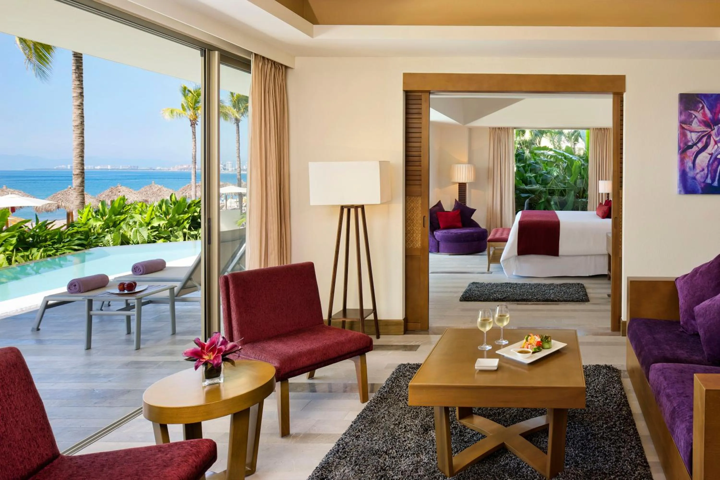 Living room in Secrets Vallarta Bay Resort & SPA - Adults Only