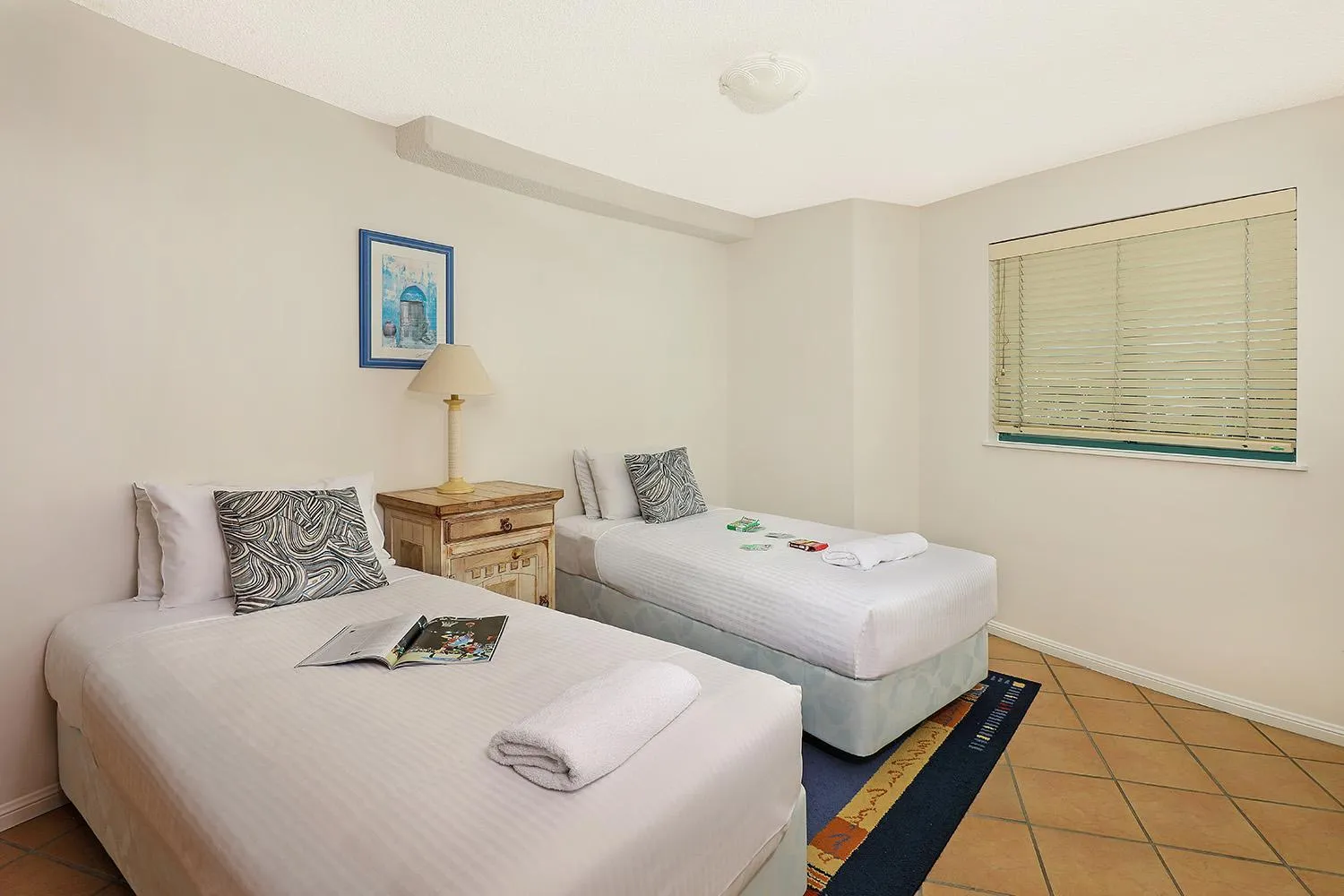 Bedroom, Bed in Grand Palais Boolarong Beachside Apartments