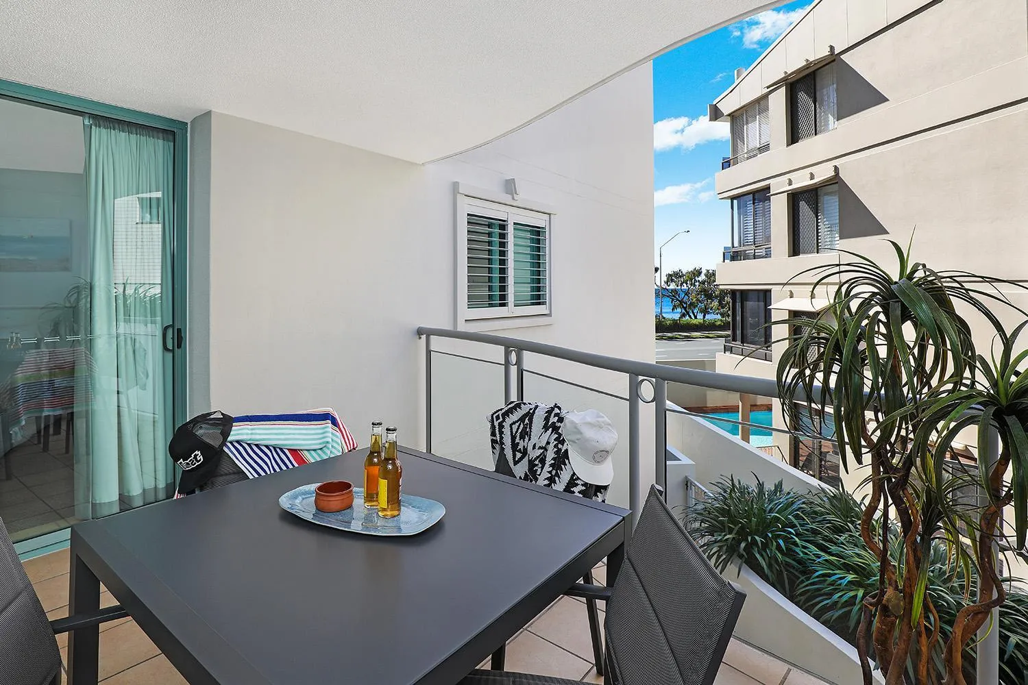 Balcony/Terrace in Grand Palais Boolarong Beachside Apartments