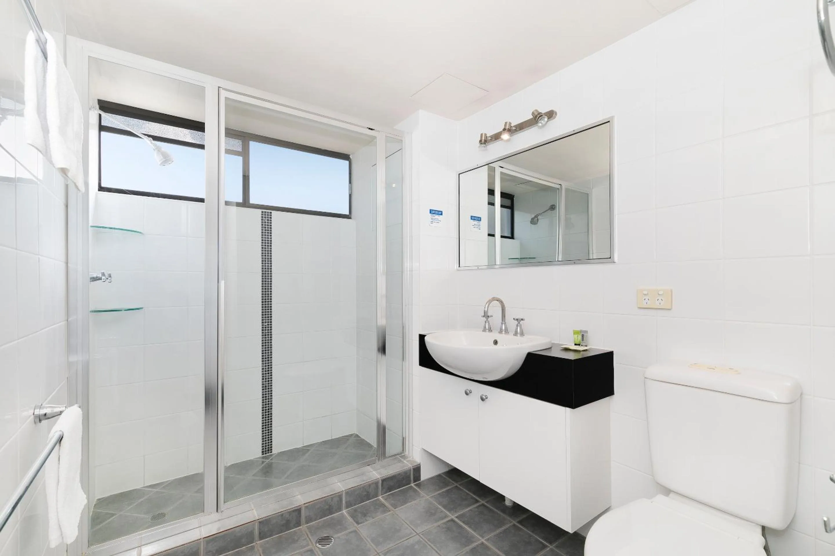 Shower in The Astor Apartments