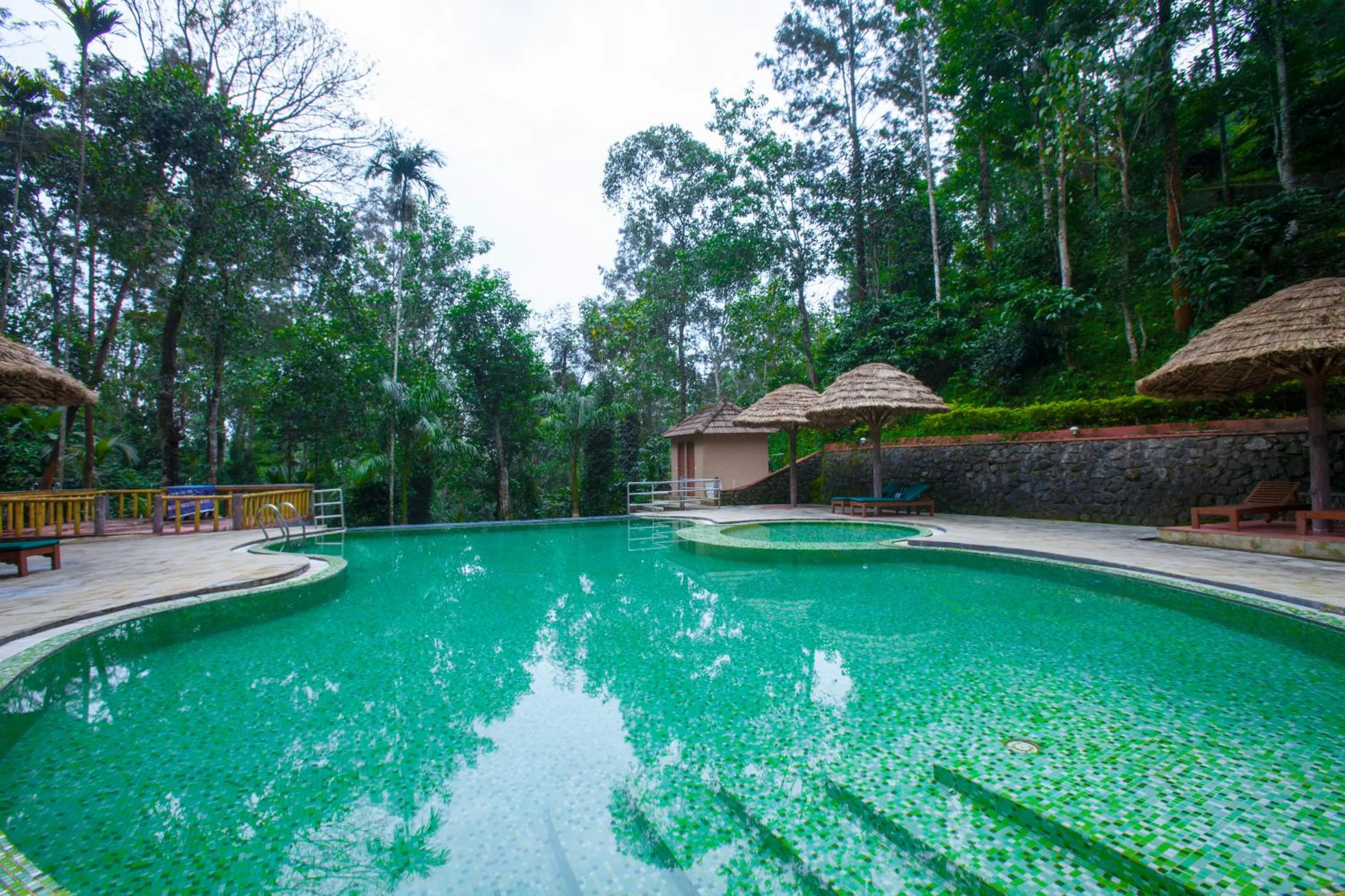 Swimming pool in Oxygen Resorts Thekkady