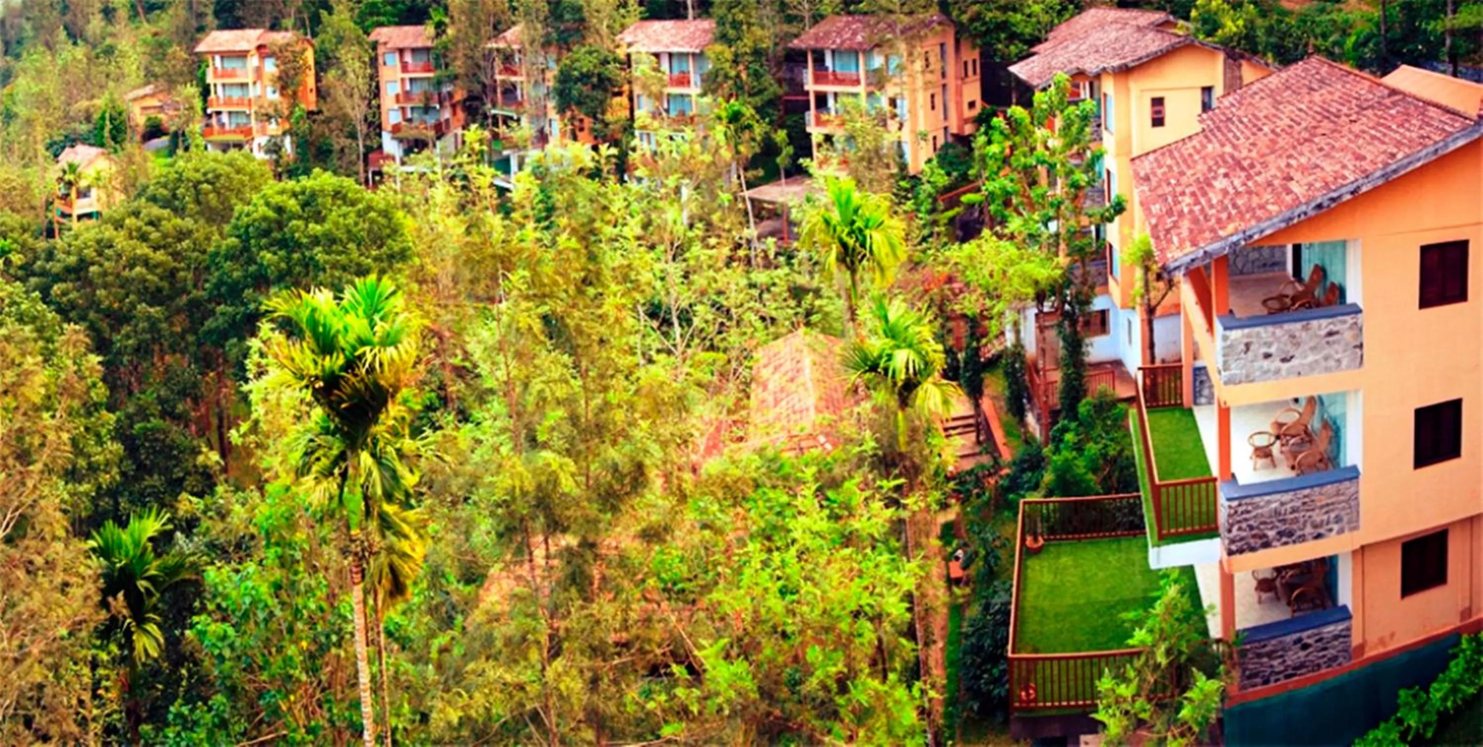 Bird's eye view in Oxygen Resorts Thekkady