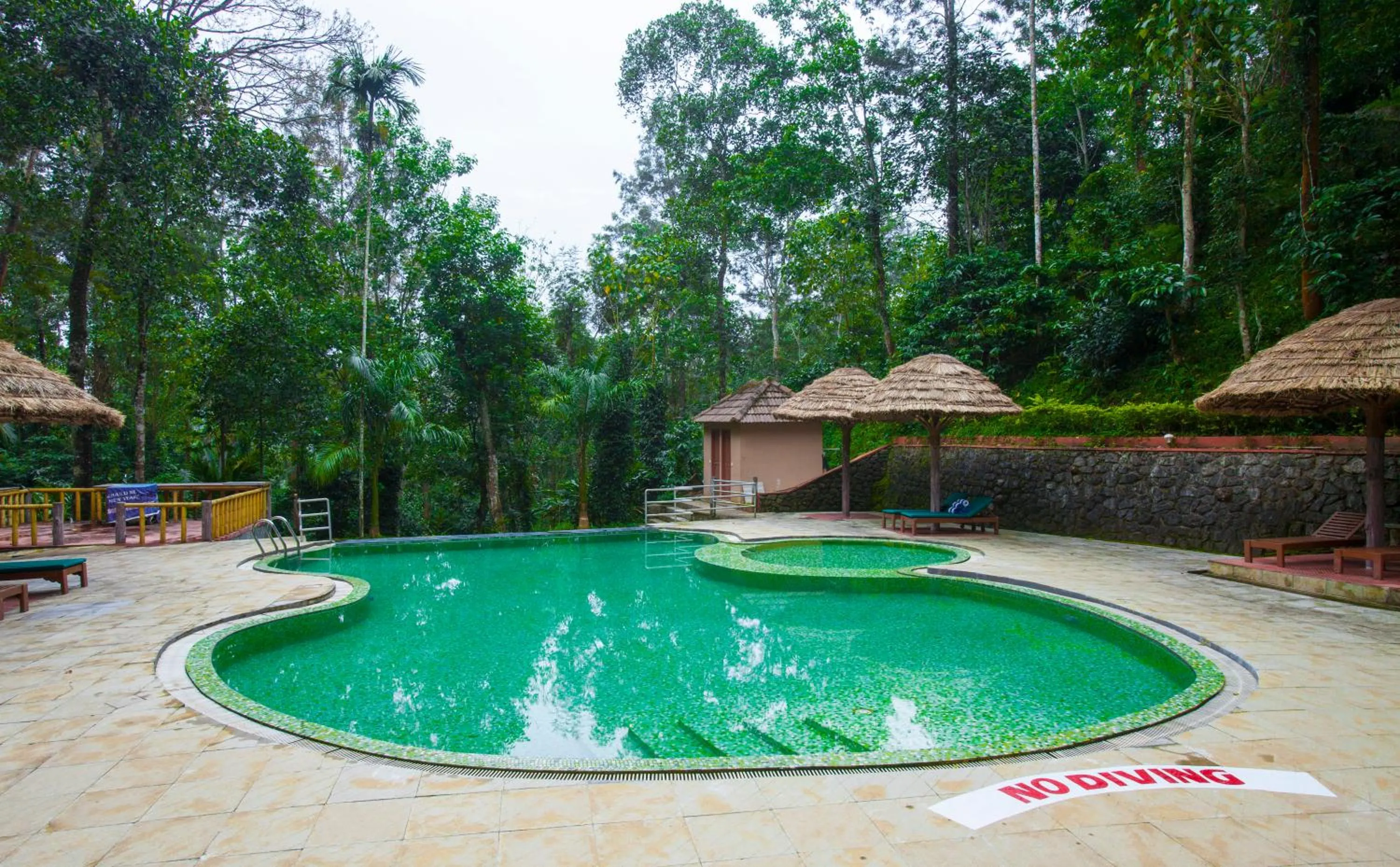 Swimming pool in Oxygen Resorts Thekkady