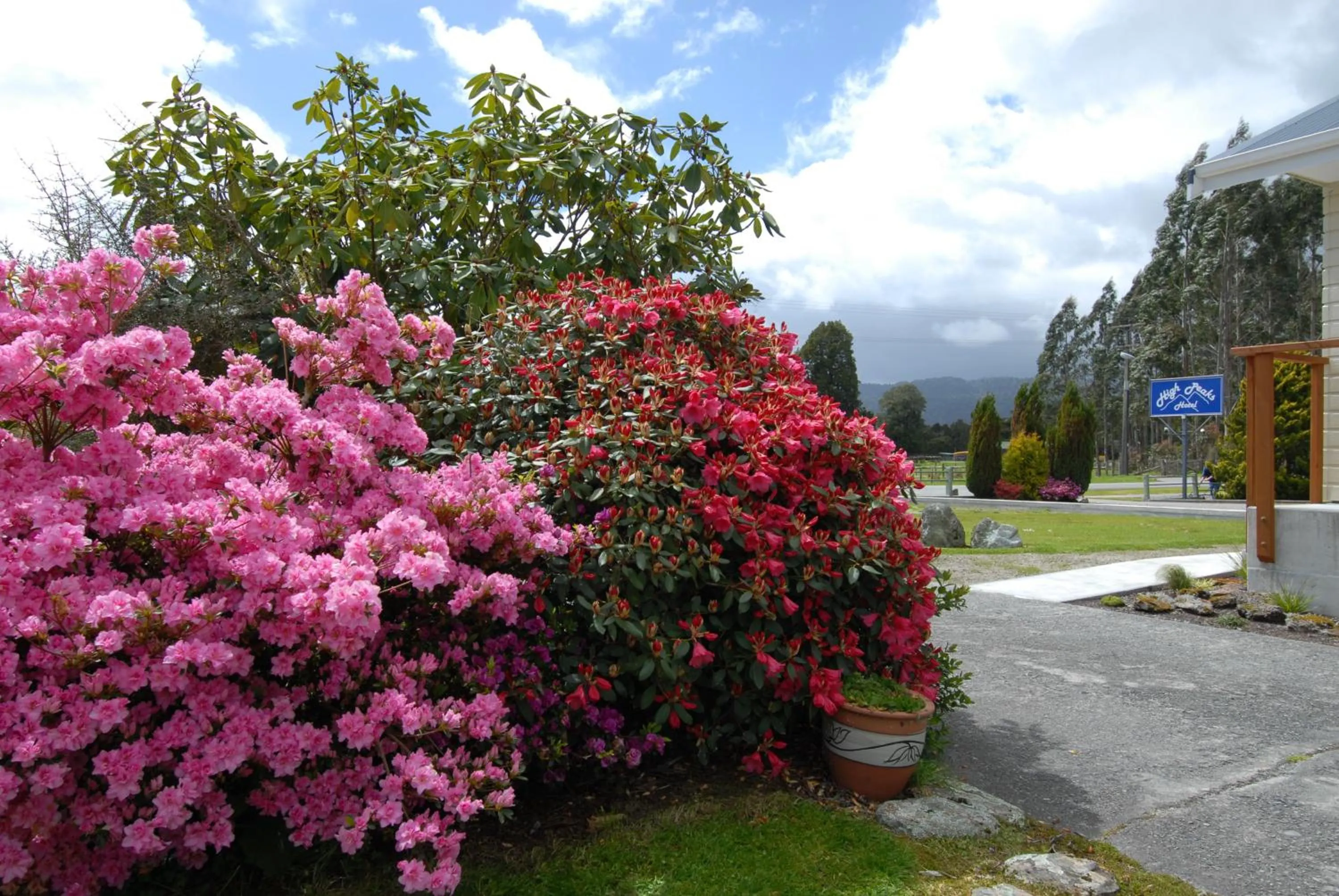 Garden in High Peaks Hotel