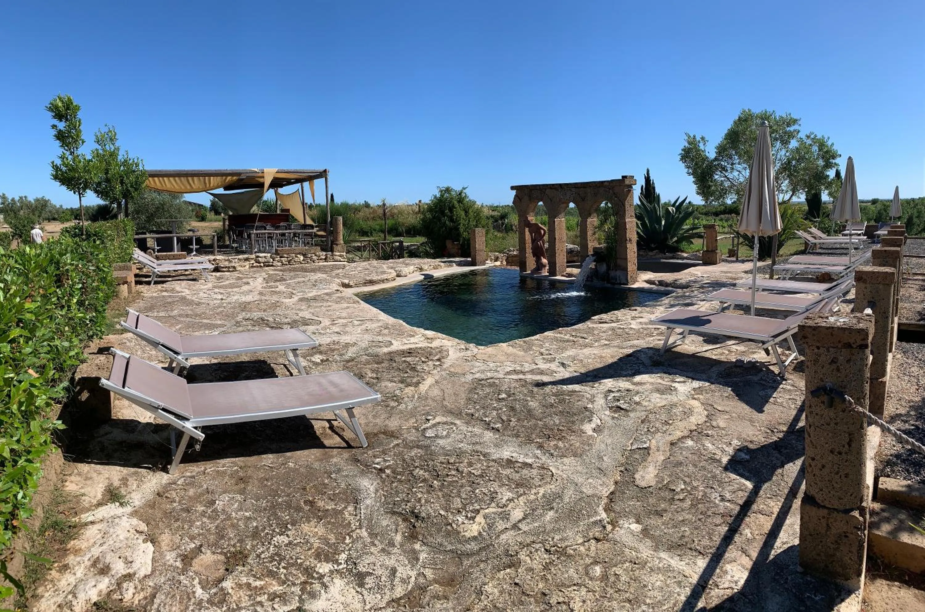Pool view in Resort Fonte Vulci