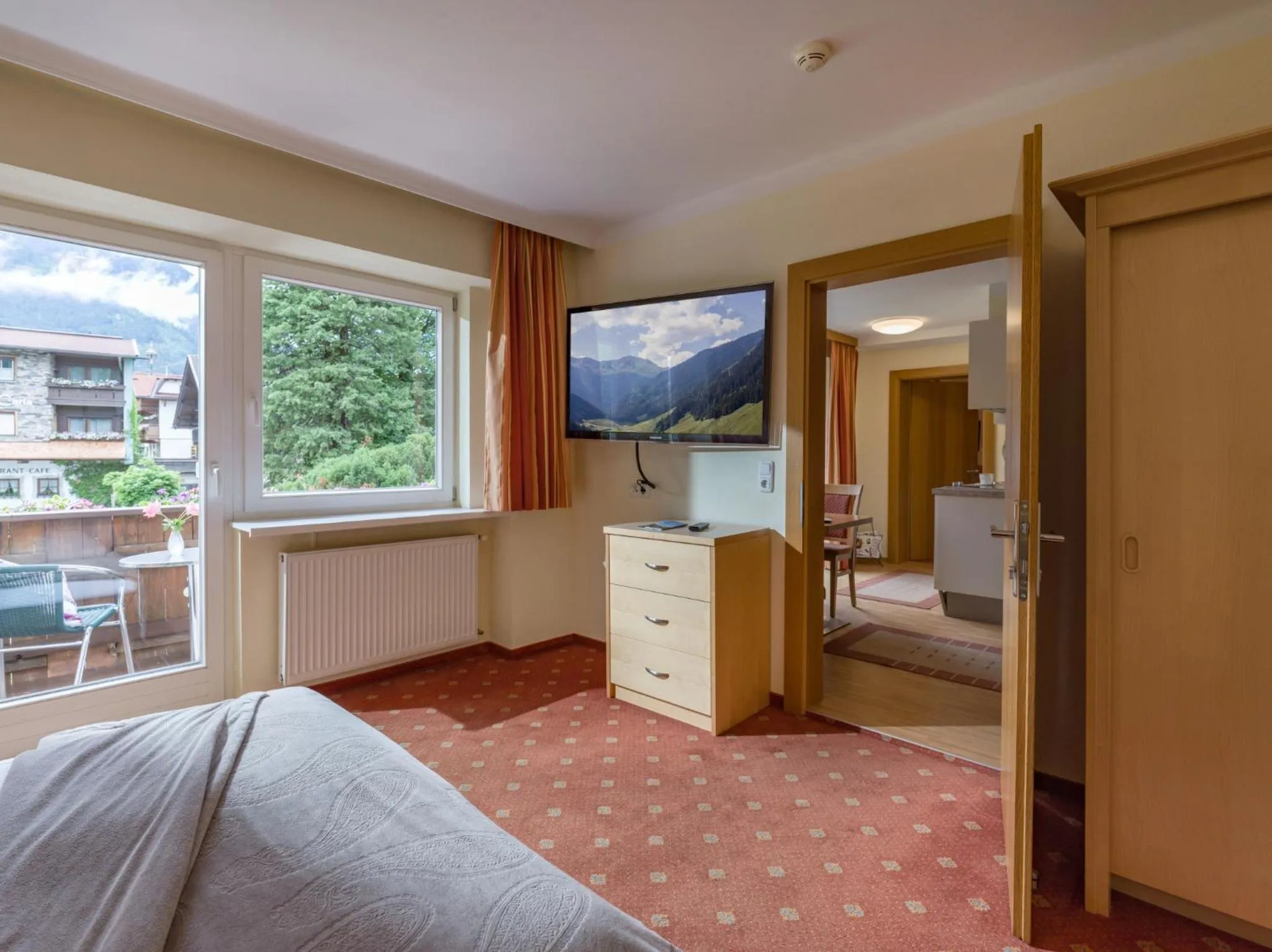 Balcony/Terrace, Bed in Apartments Rosenhof