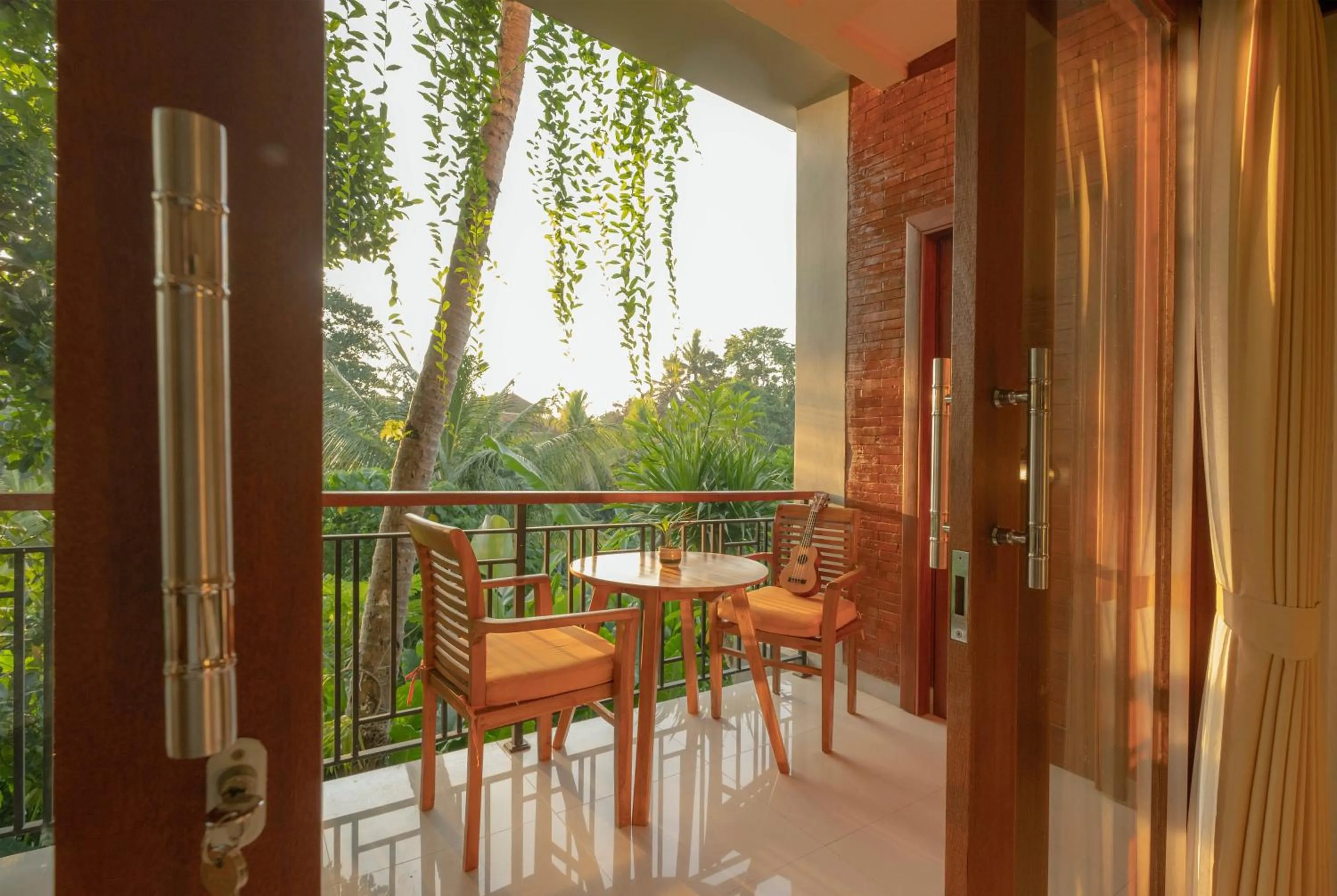 Garden view in Gunung Merta Bungalows