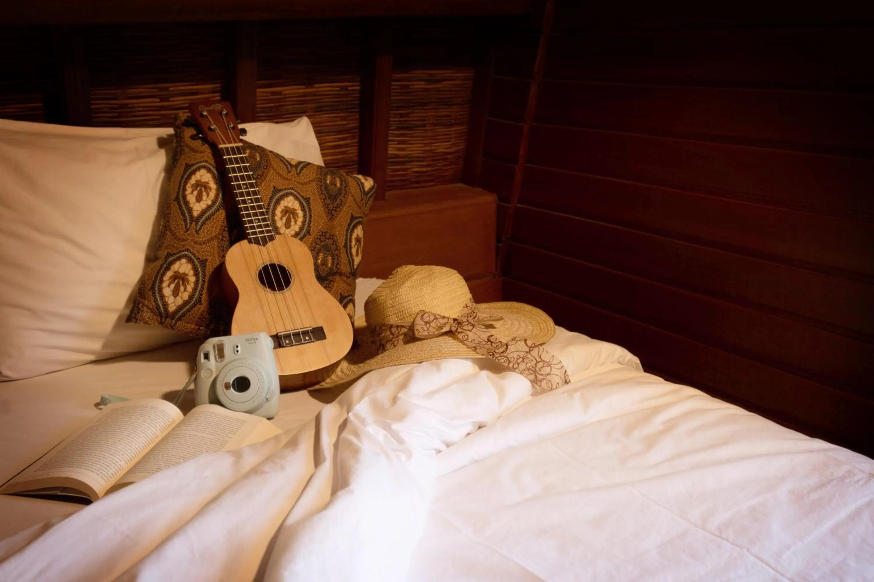 Bed in Gunung Merta Bungalows